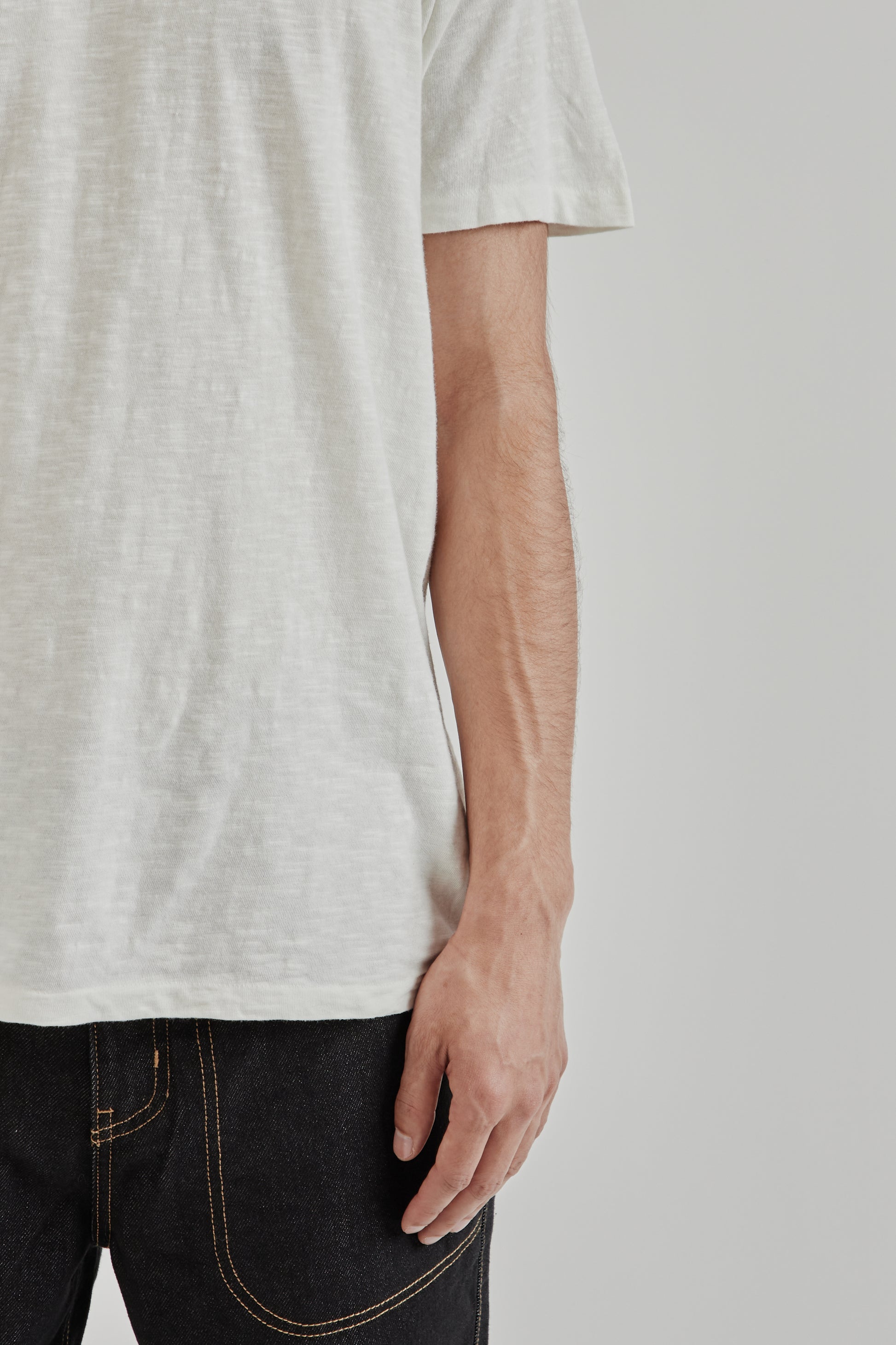 Velva Sheen SS25 Rolled Regular Short Sleeve Tee White 8