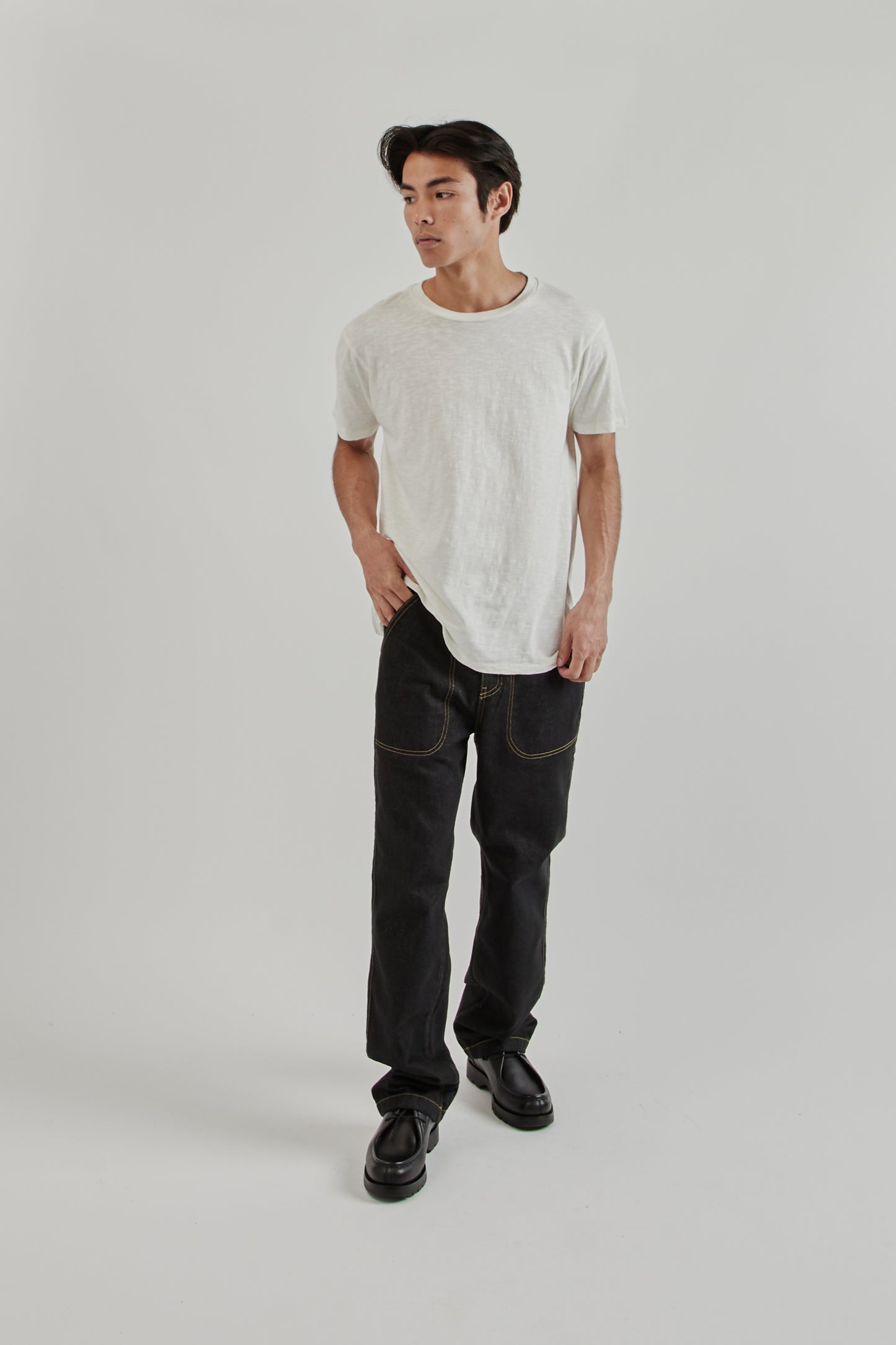 Velva Sheen SS25 Rolled Regular Short Sleeve Tee White 9