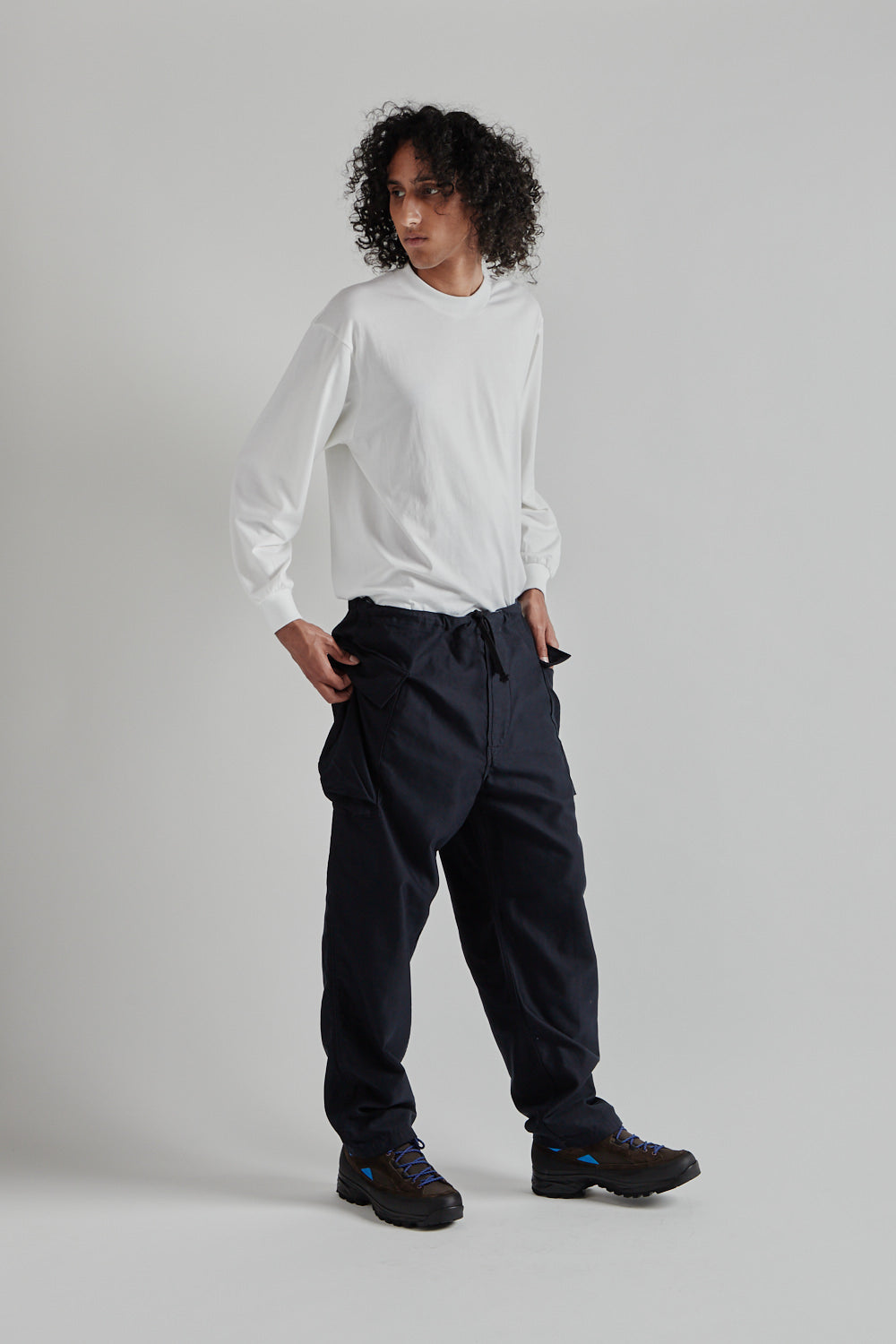 Kaptain Sunshine Take Easy Cargo Pants in Navy