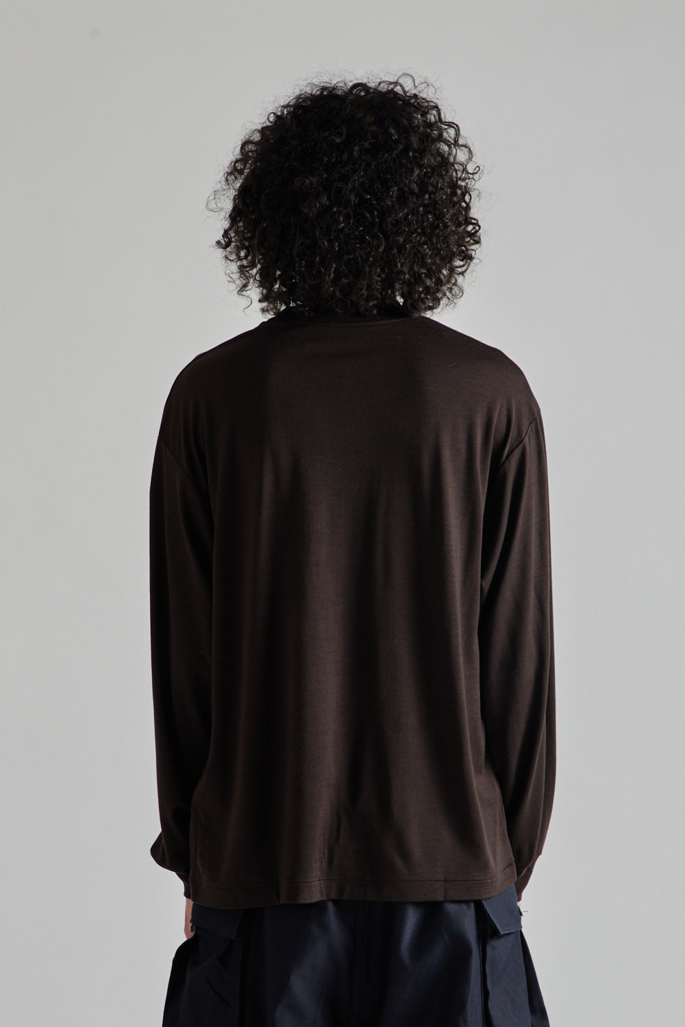 Kaptain Sunshine Super Soft Merino Tenjiku L/S Tee - Brown