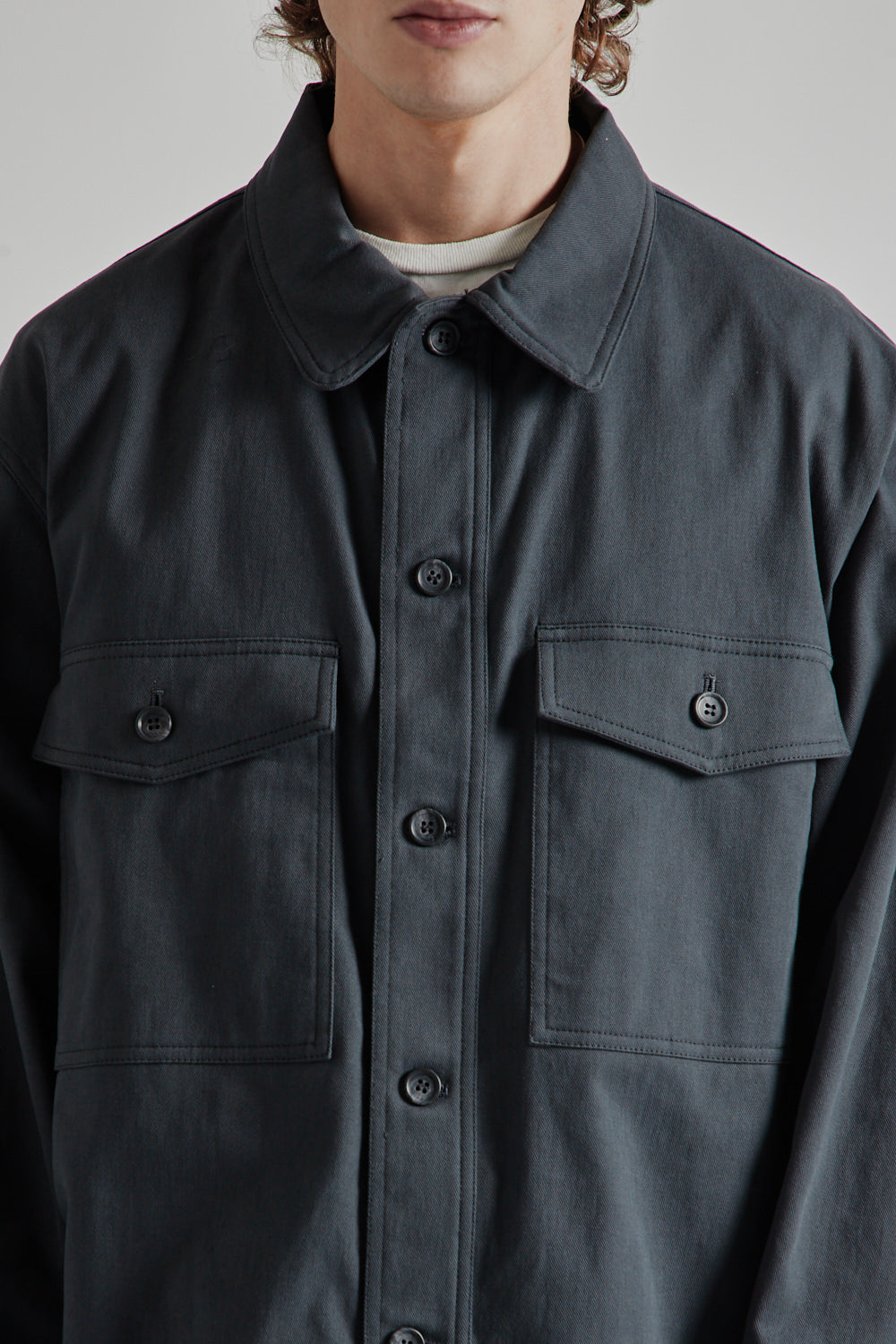 Is-ness Kersey Shirt Jacket in Charcoal