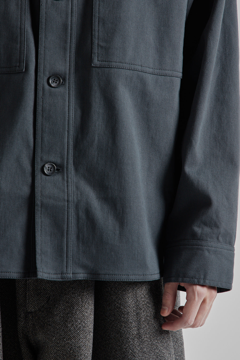 Is-ness Kersey Shirt Jacket in Charcoal