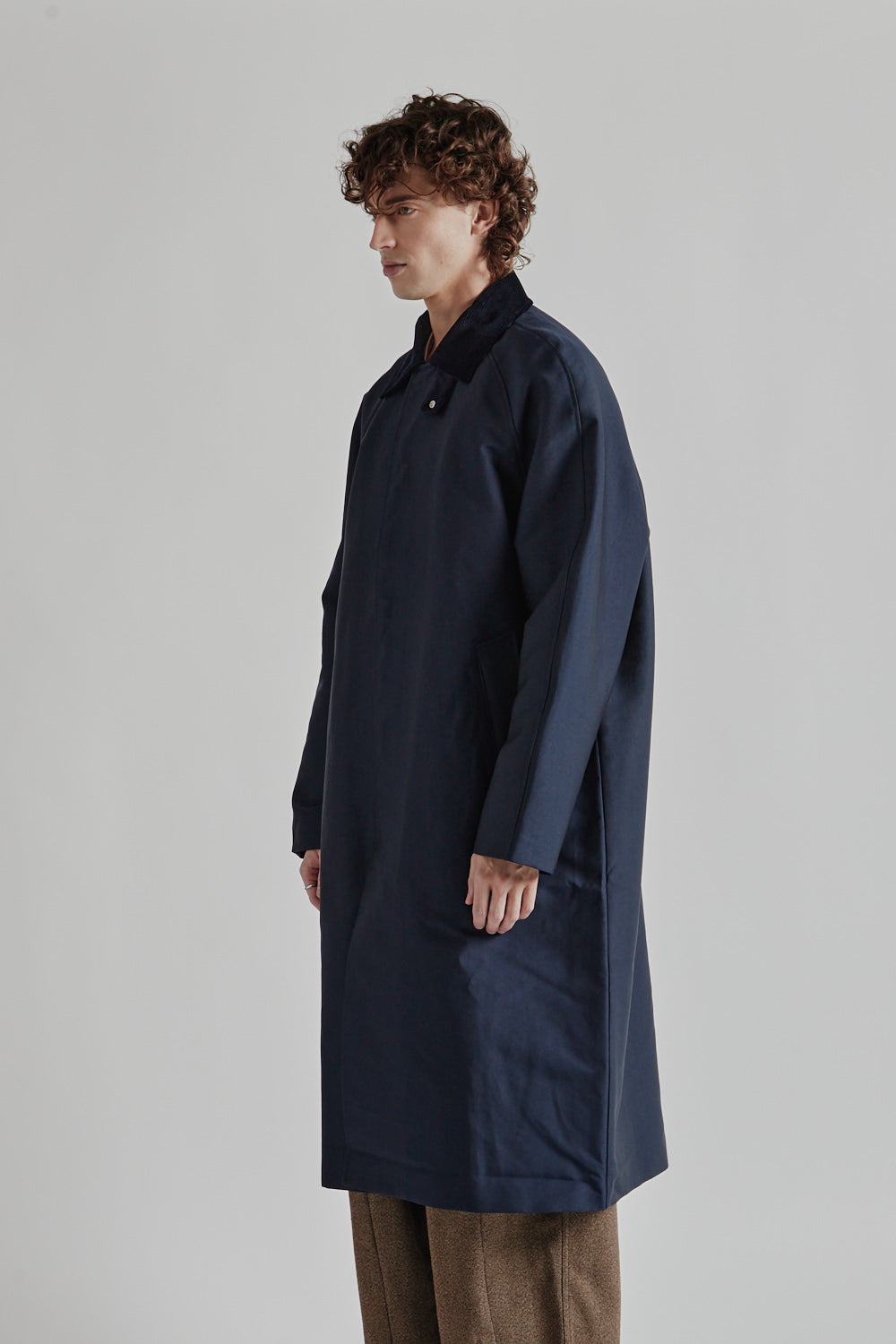 Sunflower Raglan Coat - Navy