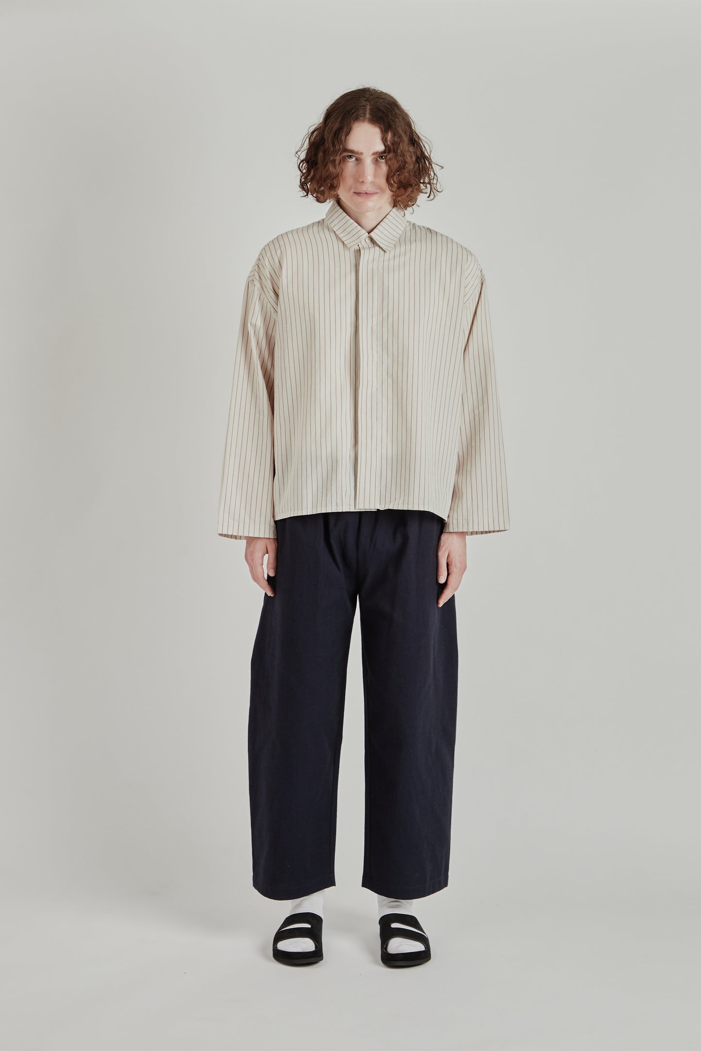 Cafe Shirt - Tomato Stripe