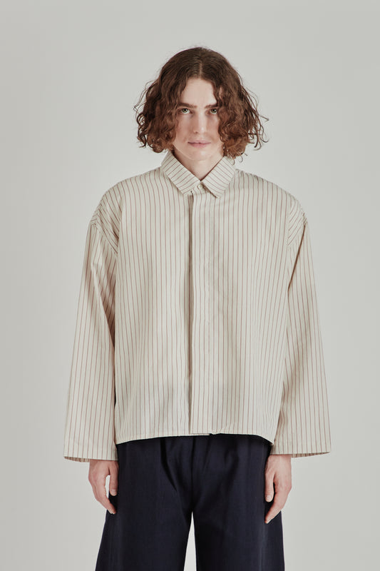 Cafe Shirt - Tomato Stripe