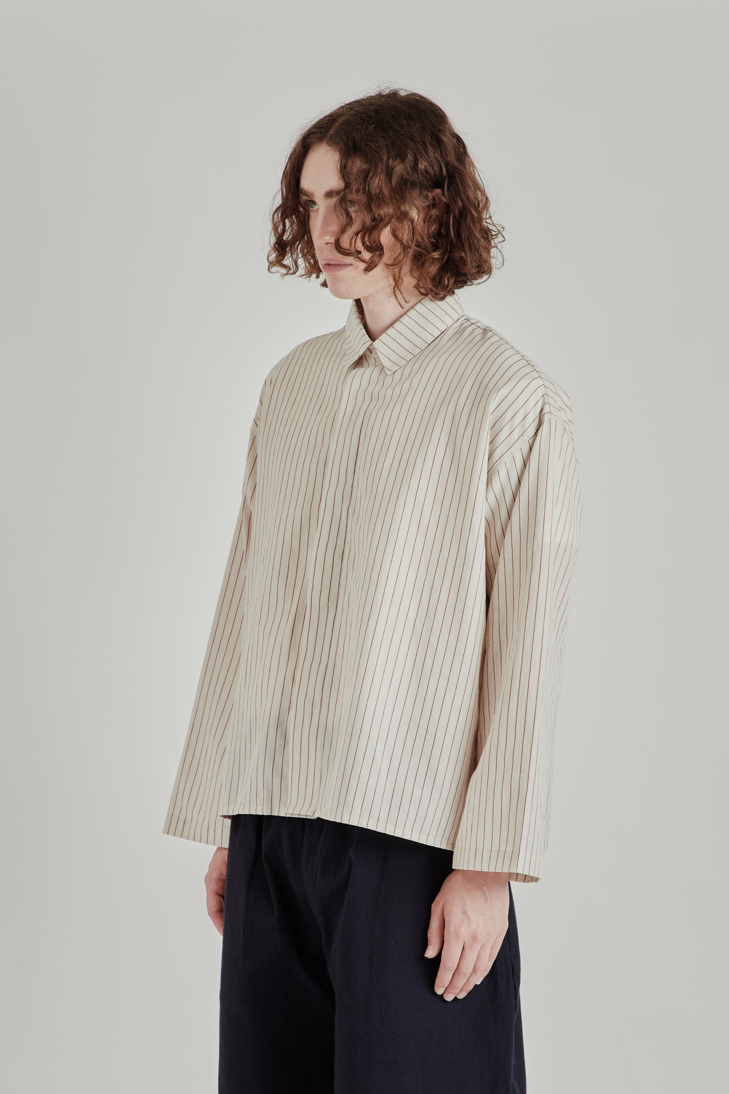 Cafe Shirt - Tomato Stripe