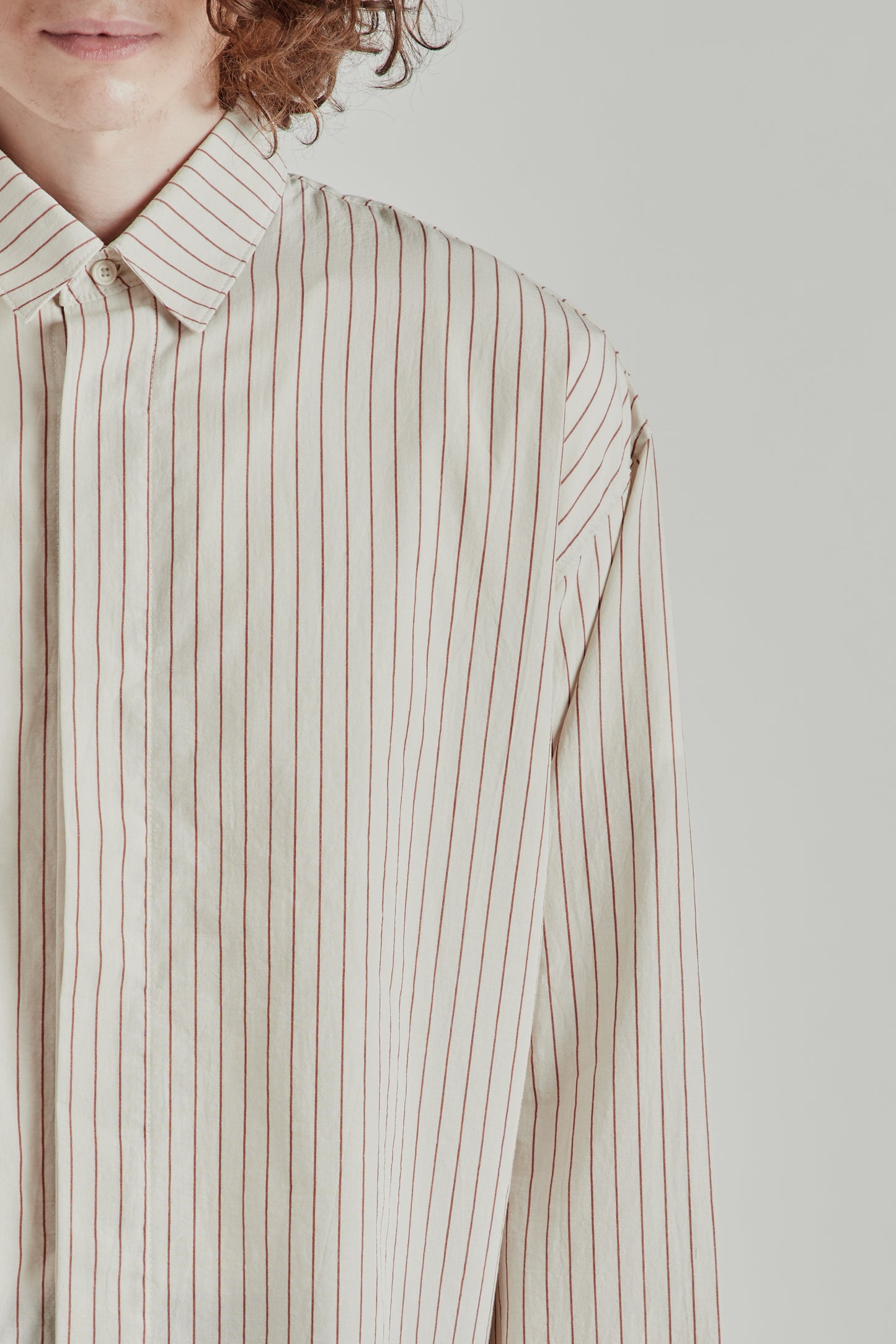 Cafe Shirt - Tomato Stripe