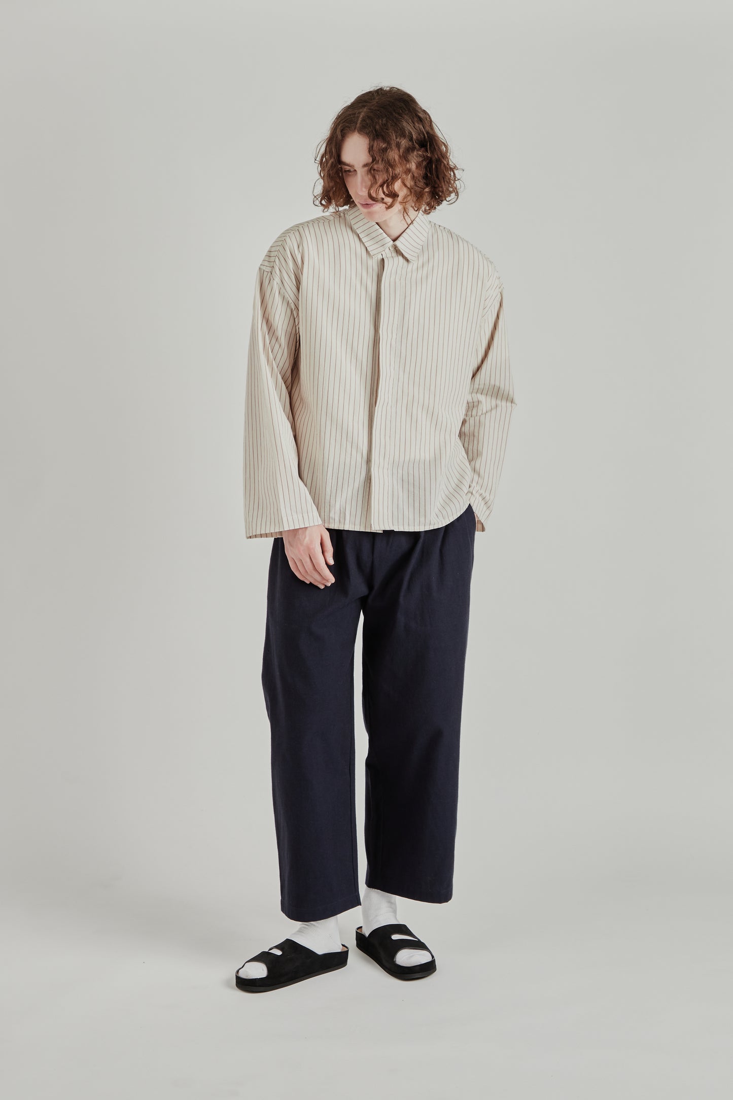Cafe Shirt - Tomato Stripe