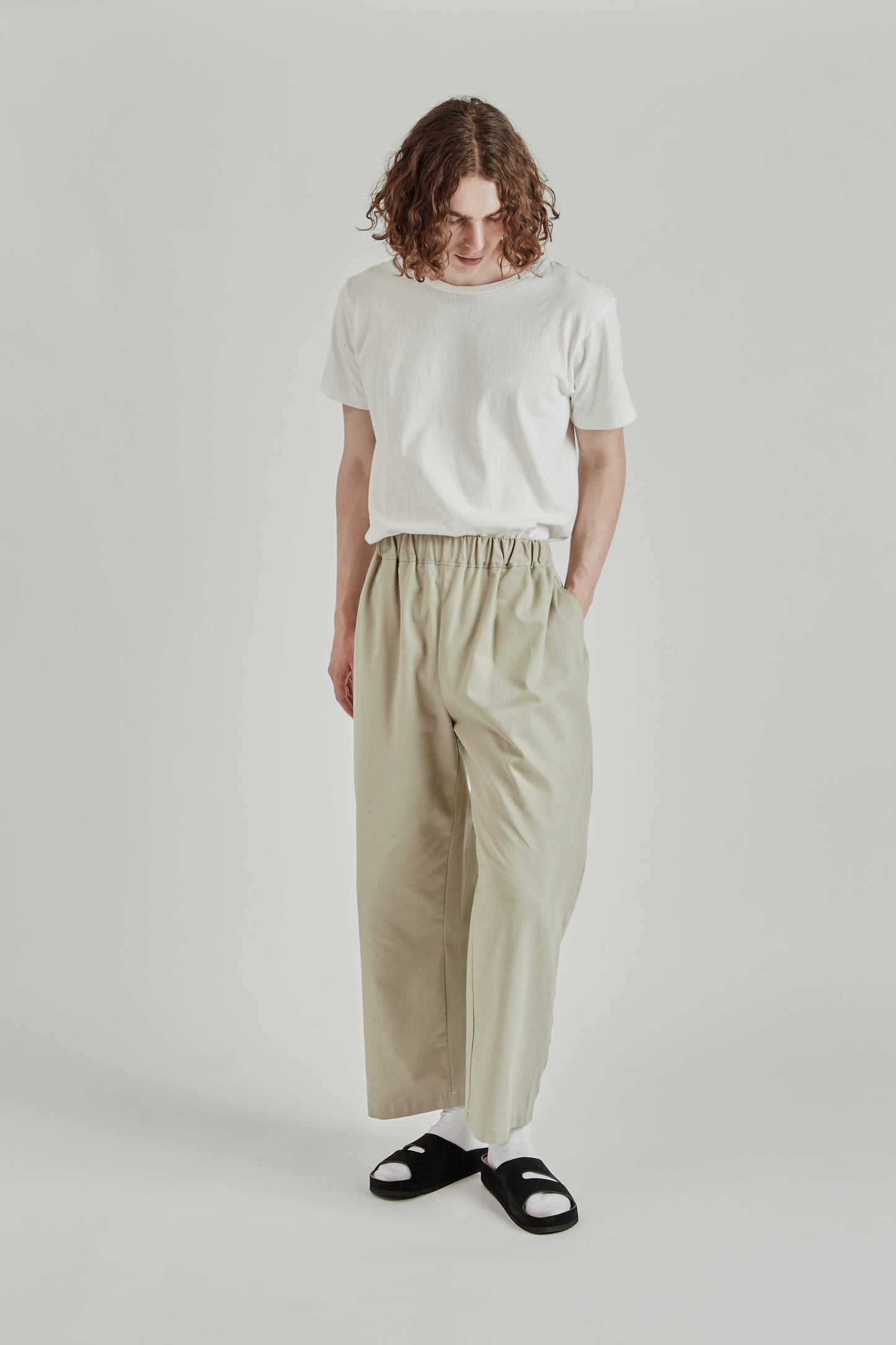 Studio Pant - Pistachio Cream Twill