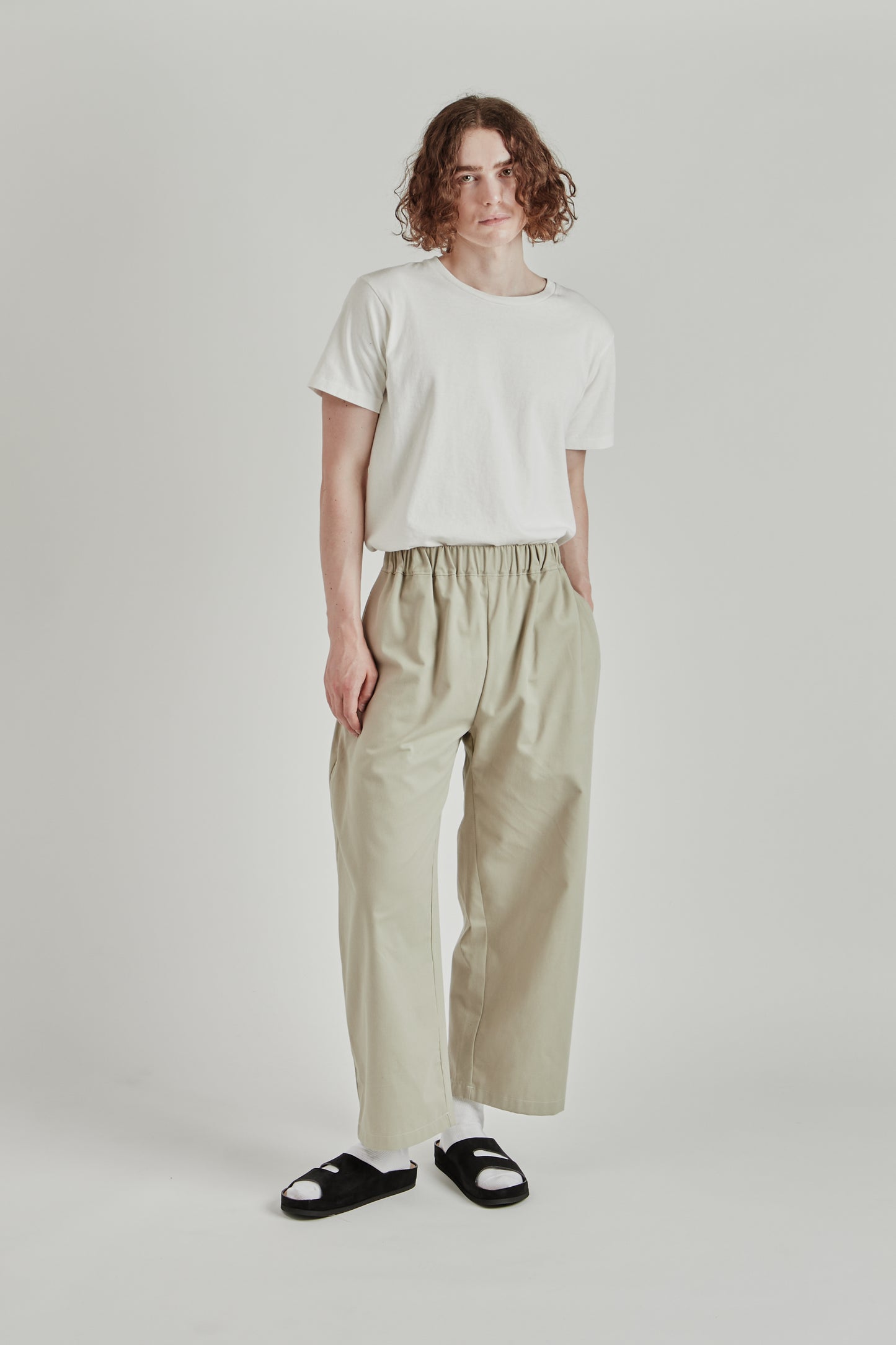 Studio Pant - Pistachio Cream Twill