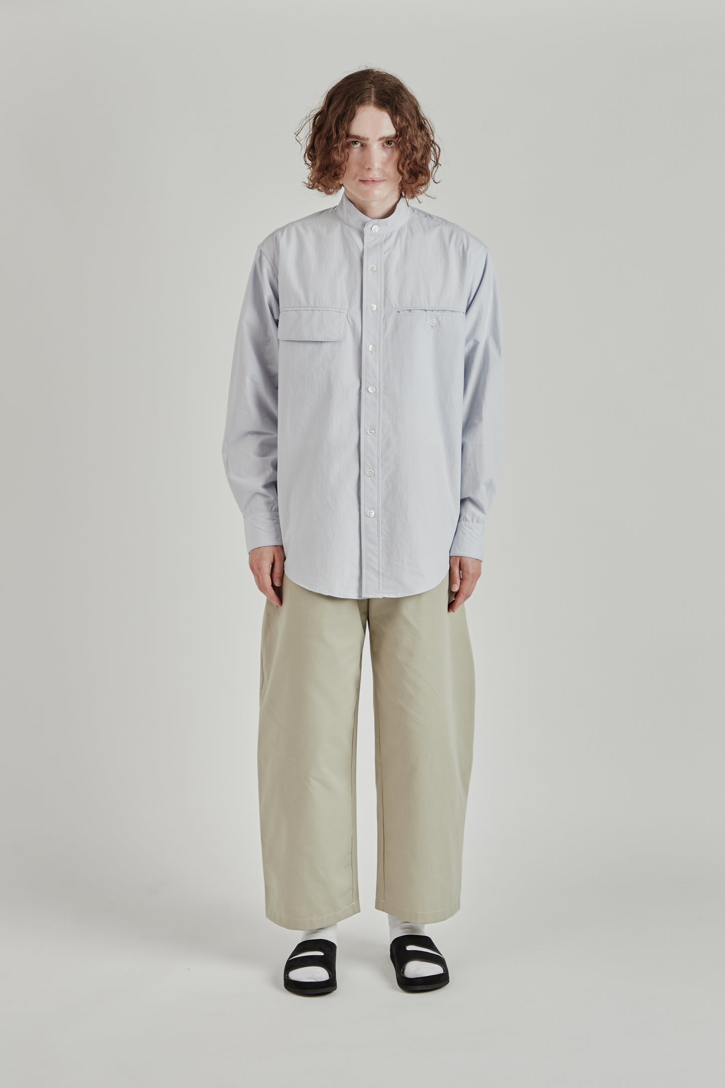 Airport Shirt - White Blue
