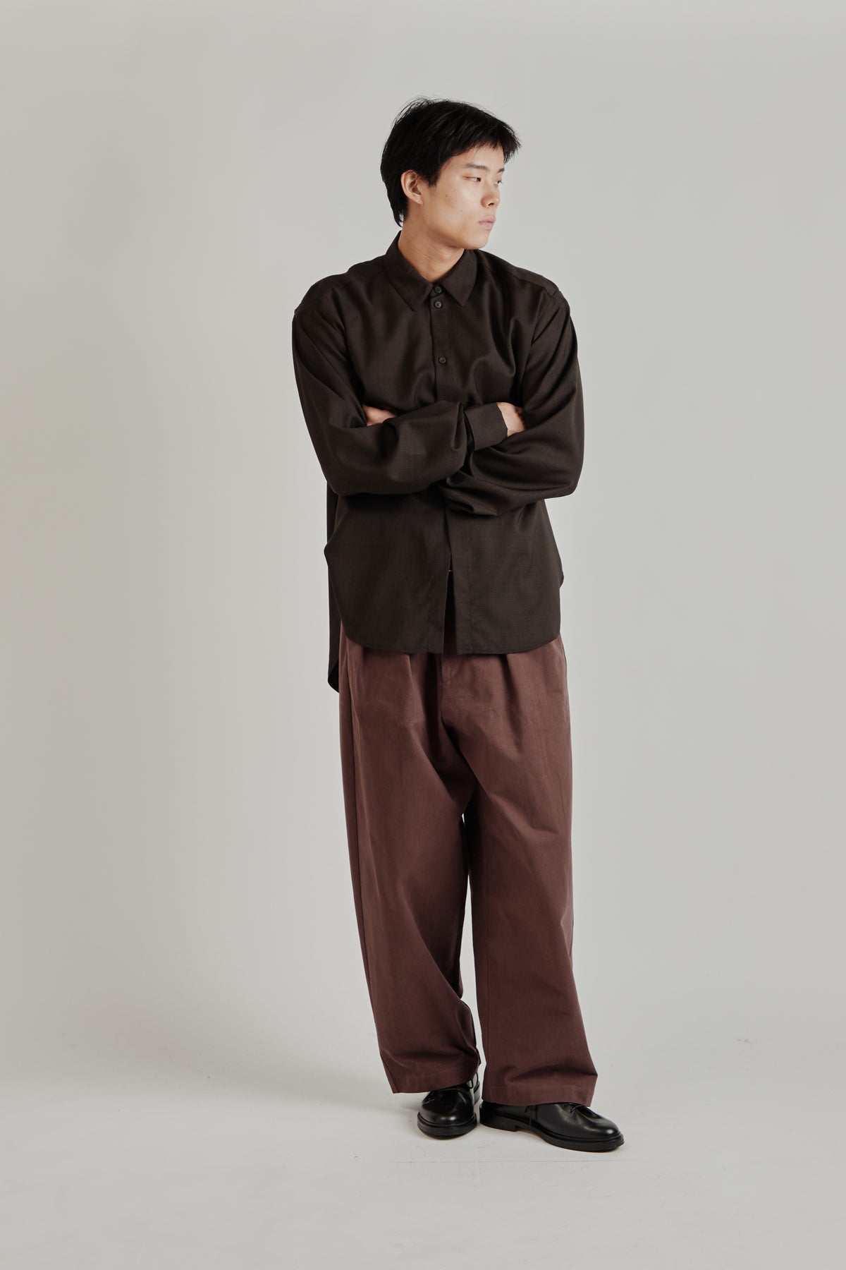 Faeder Shirt - Cacao Check