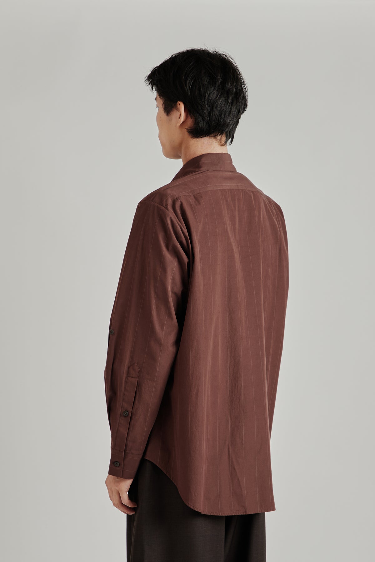 Nata Shirt - Oxblood Stripe