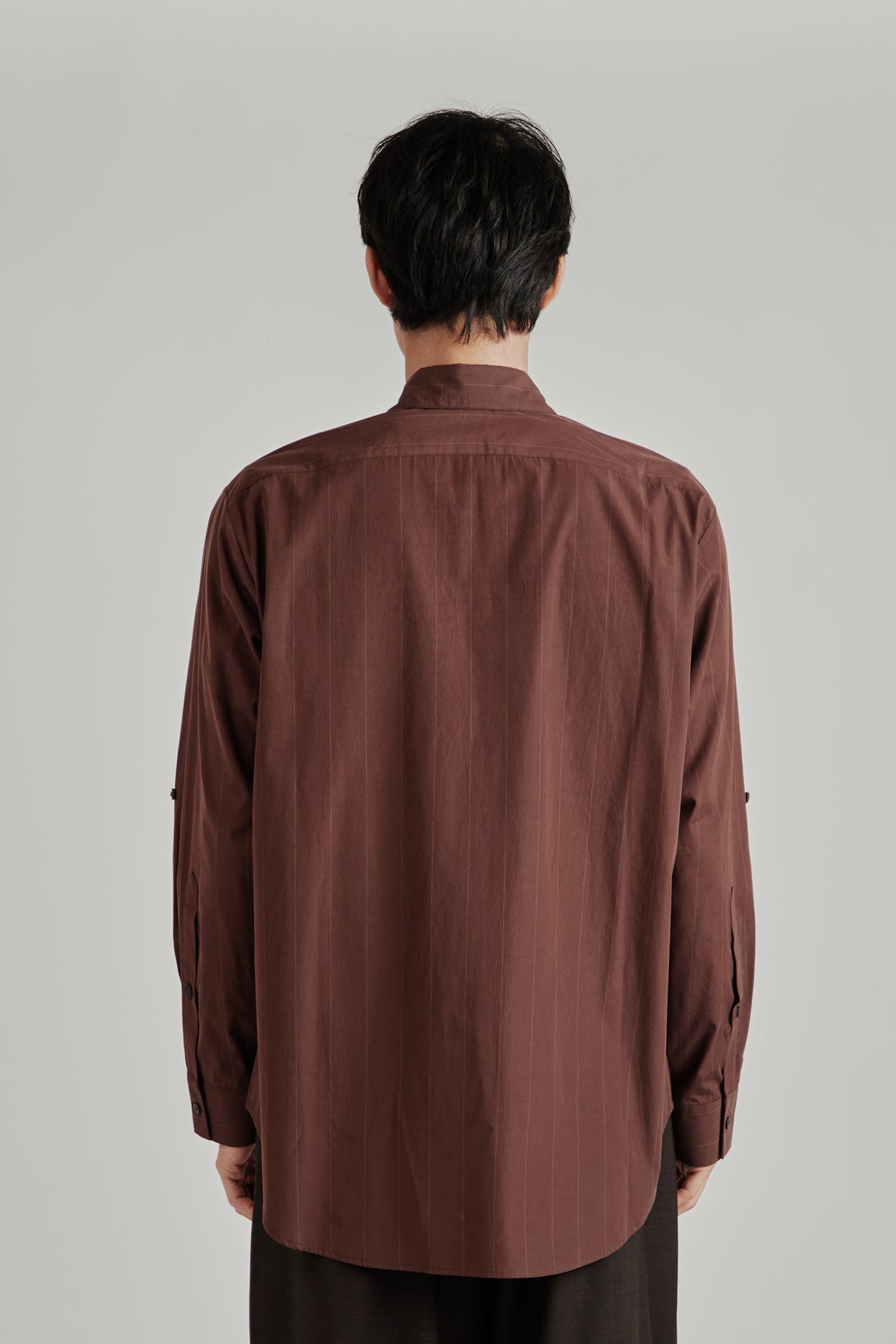 Nata Shirt - Oxblood Stripe