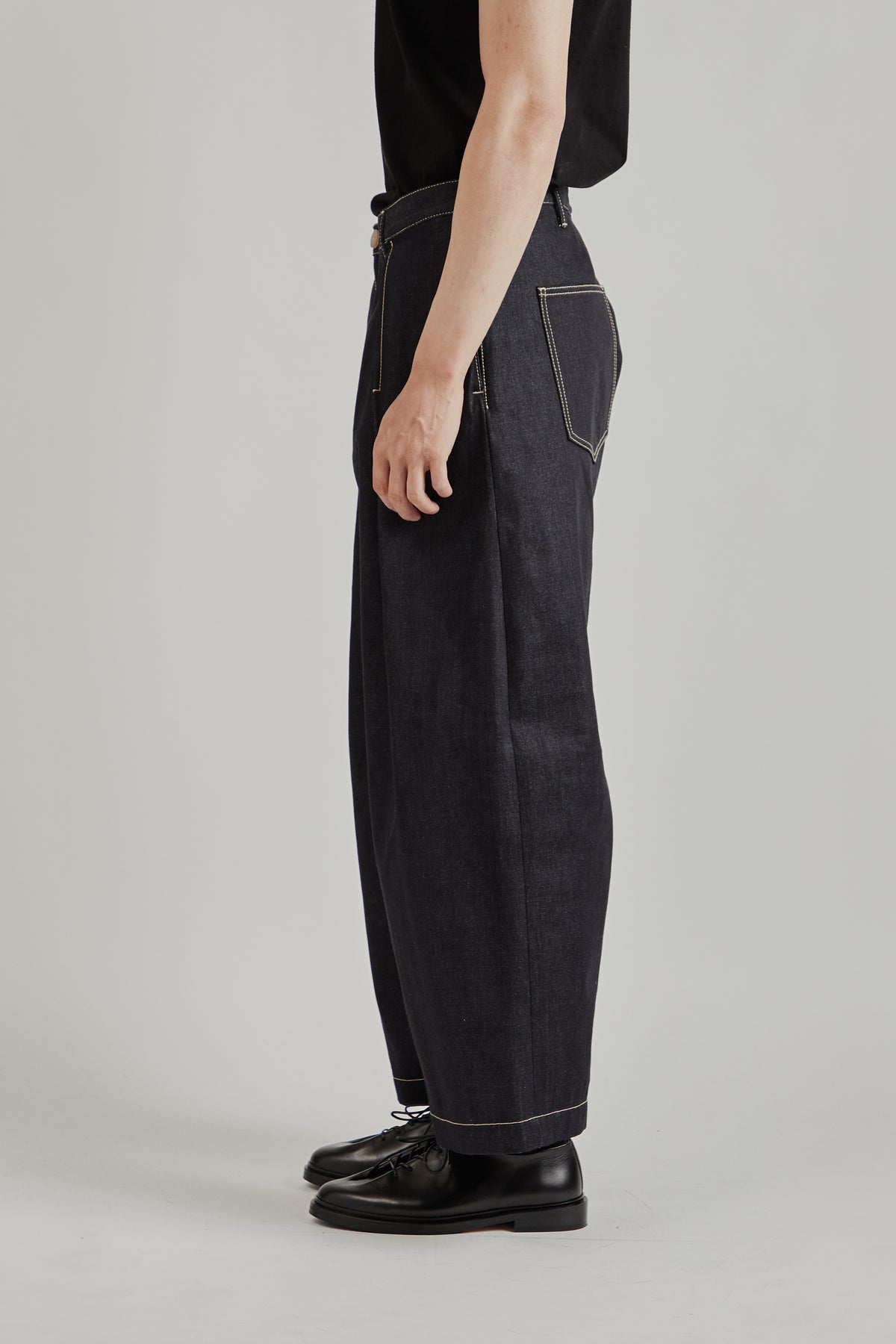 Wright   Doyle FW26 Single Pleat Jean Indigo00003