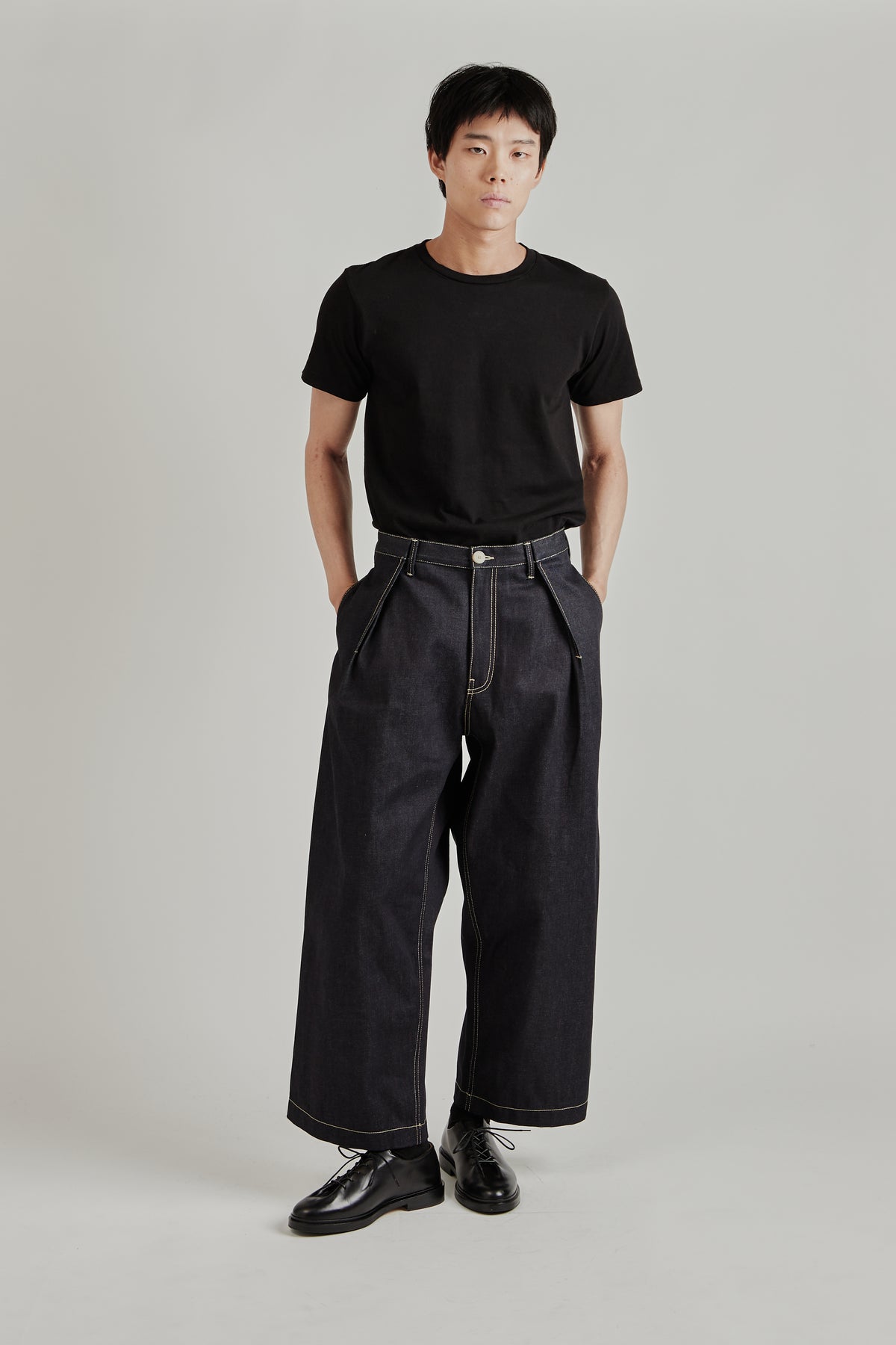 Wright   Doyle FW26 Single Pleat Jean Indigo00008