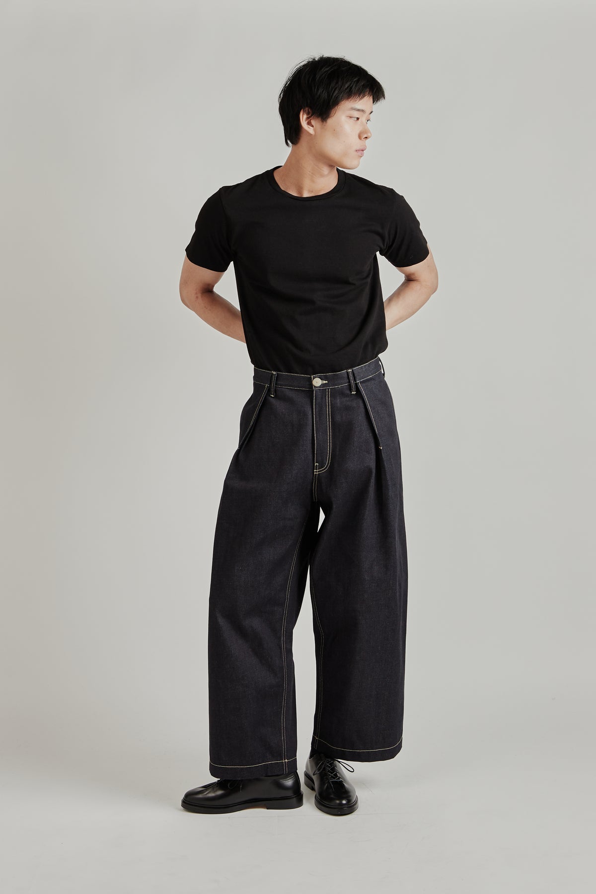 Wright   Doyle FW26 Single Pleat Jean Indigo00009