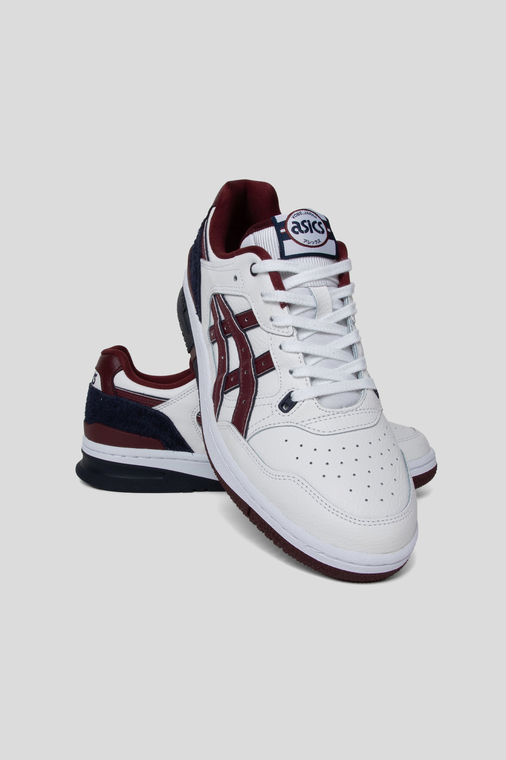 Asics EX89 Shoe in White and Port Royal