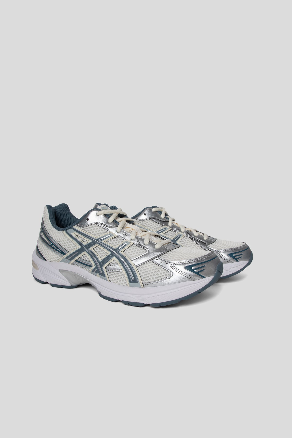 Asics Gel-1130 Shoe in Cream and Iron Clad