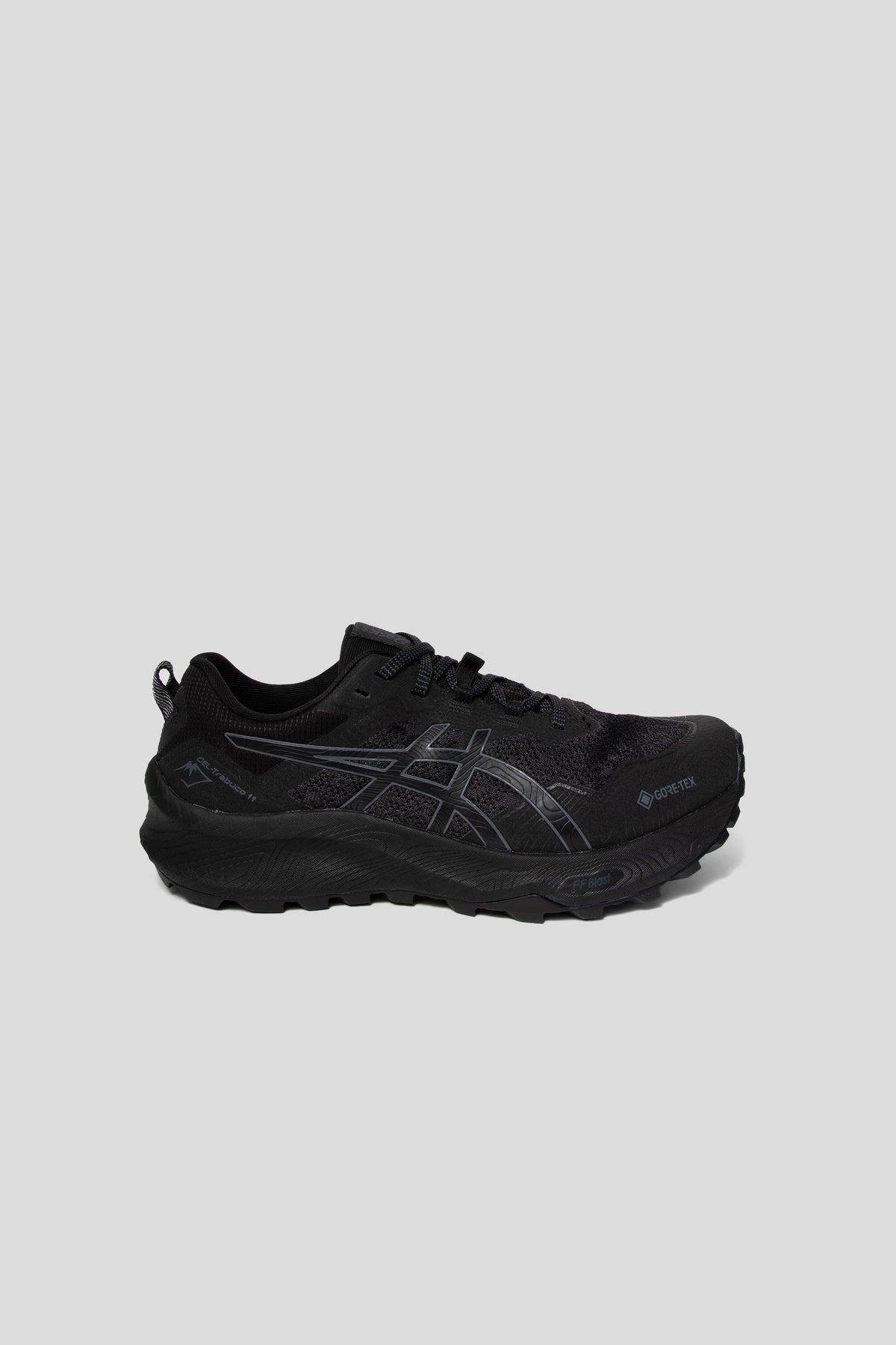 Asics Trabuco 11 GTX Shoe in Black/Carrier Grey