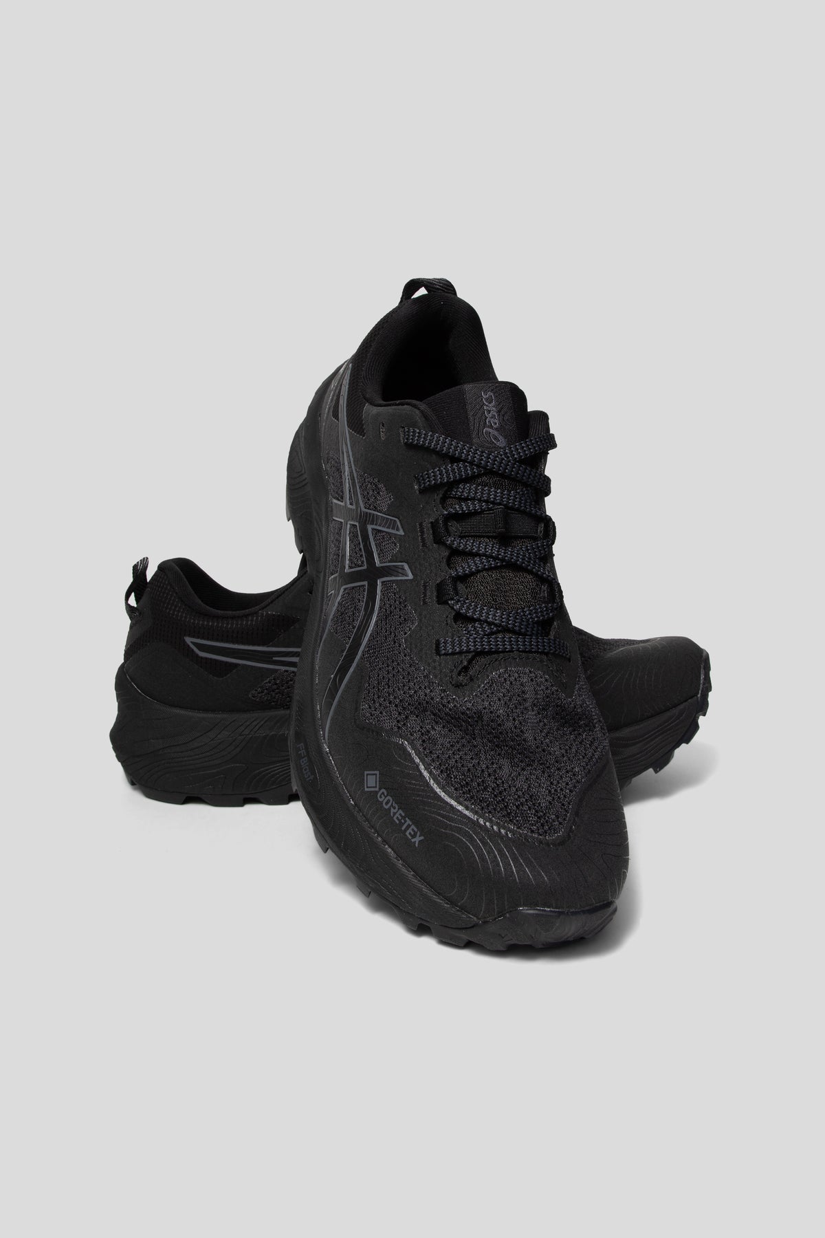 Asics Trabuco 11 GTX Shoe in Black/Carrier Grey