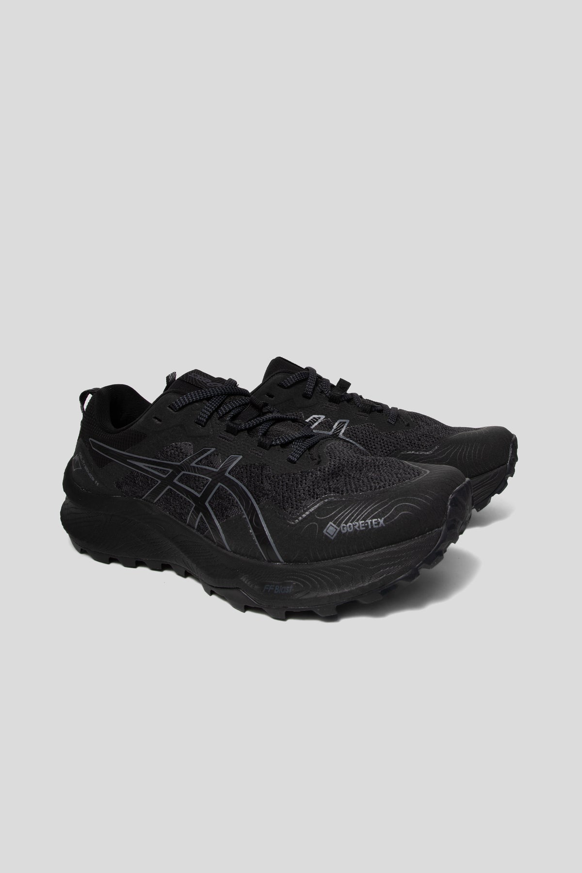 Asics Trabuco 11 GTX Shoe in Black/Carrier Grey
