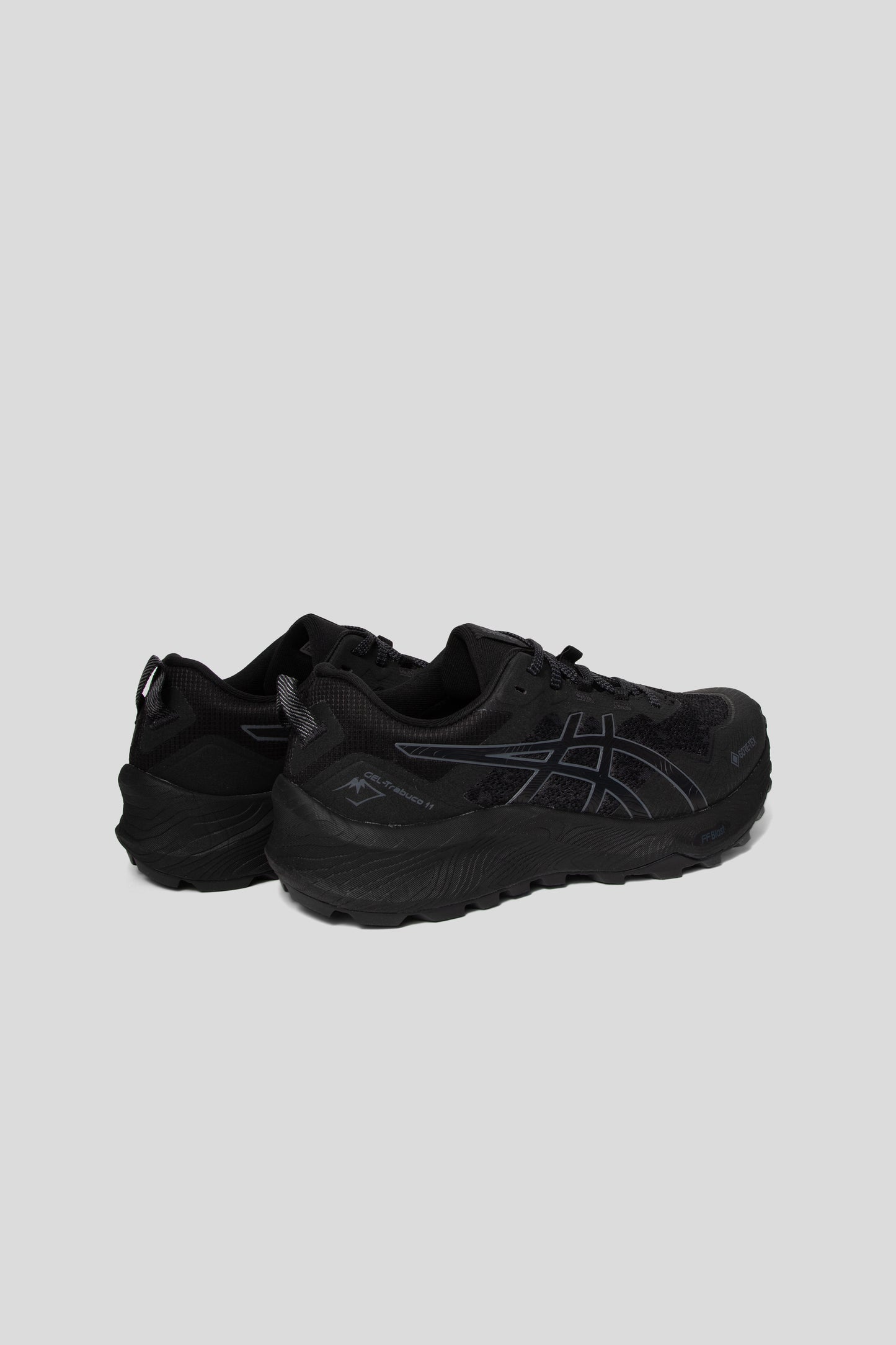 Asics Trabuco 11 GTX Shoe in Black/Carrier Grey