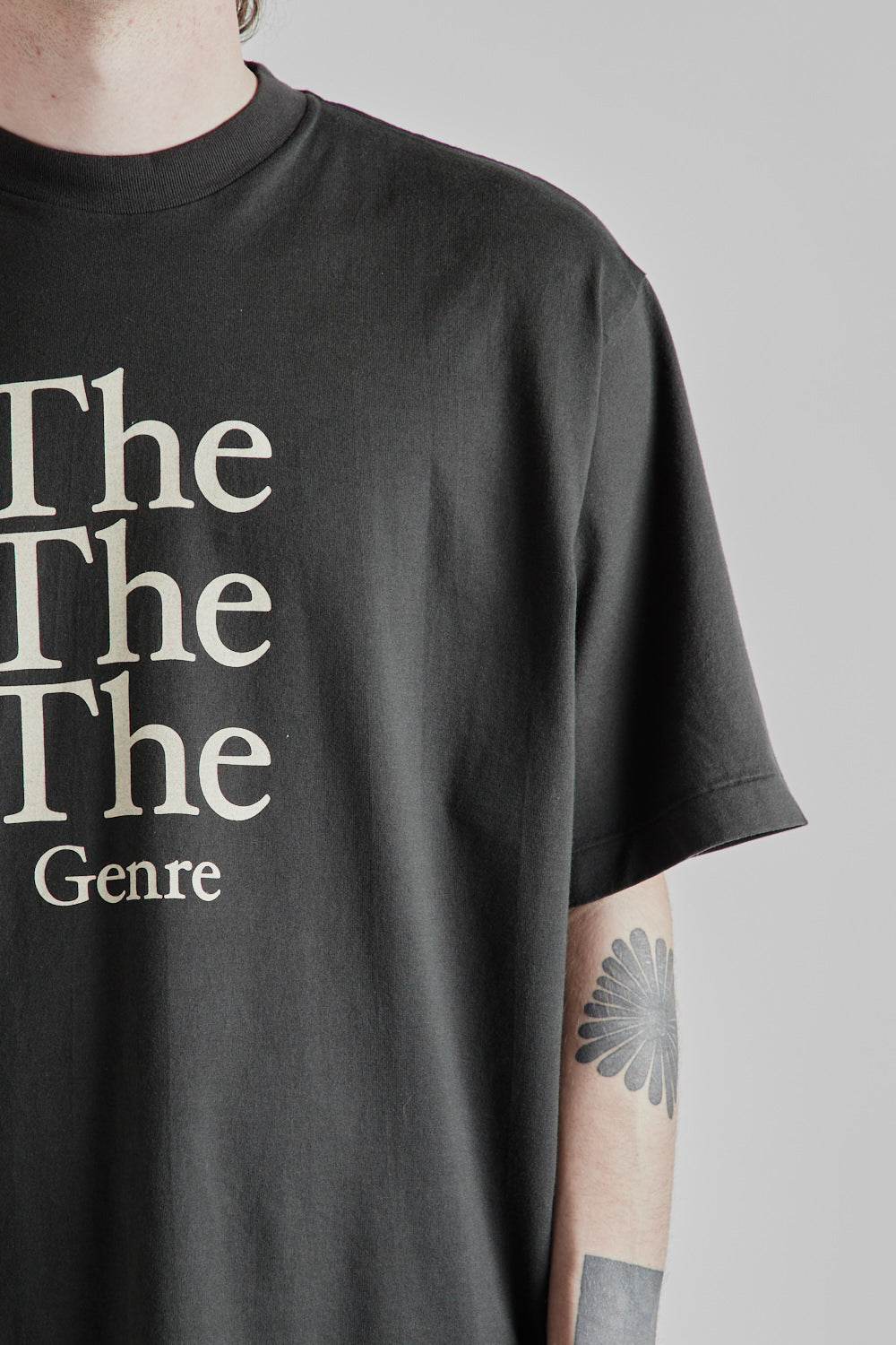 The Genre The Print Wide Tee - Black
