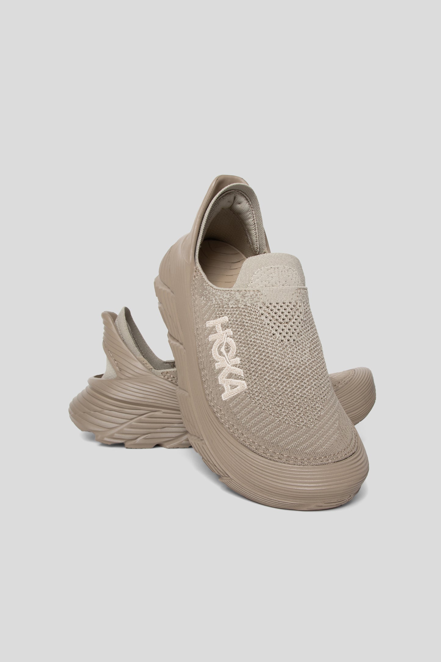 Hoka All Gender Restore TC in Dune/Oxford Tan