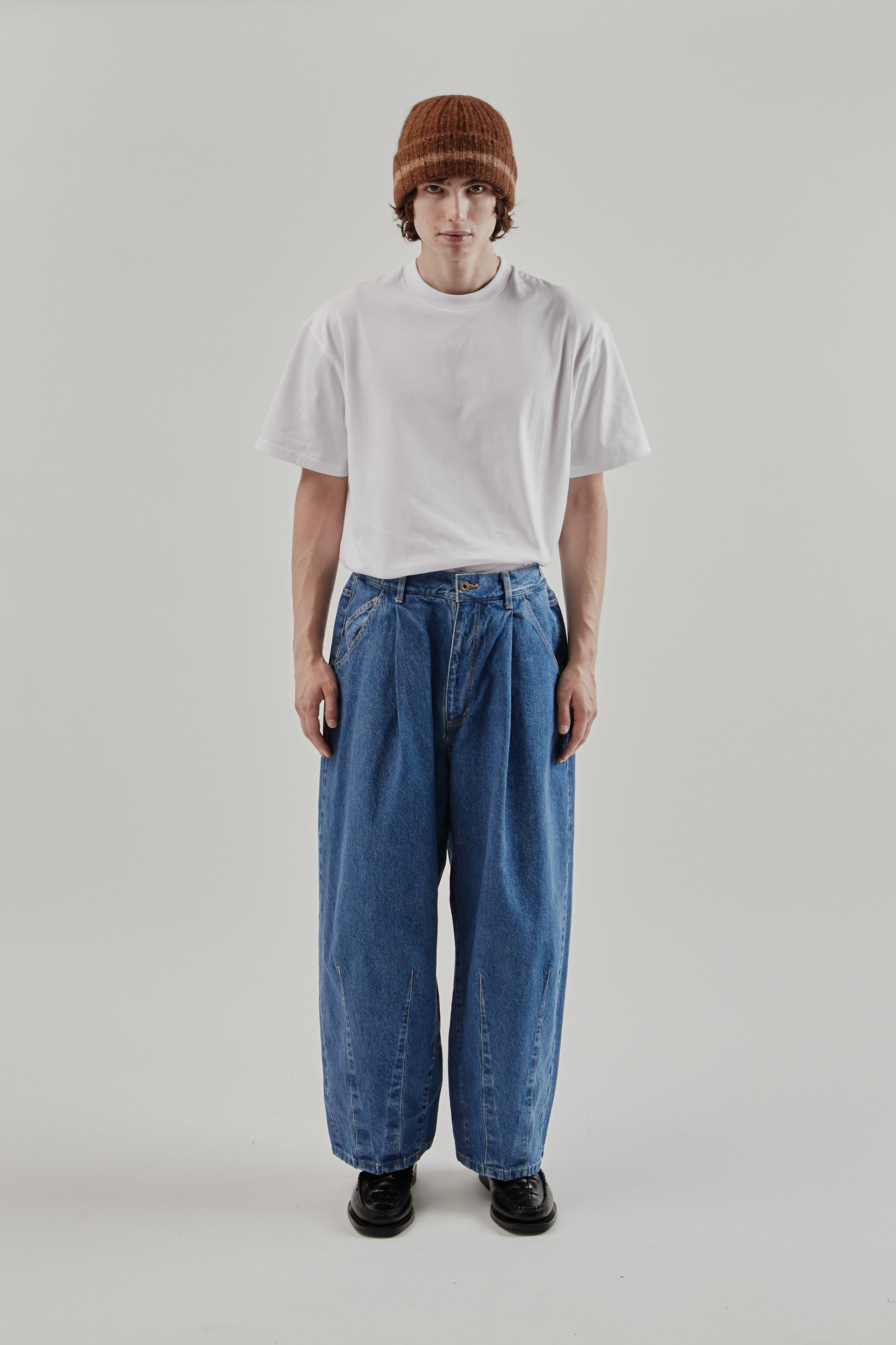 is-ness FW25 5 Pocket Balloon Pants Indigo 12