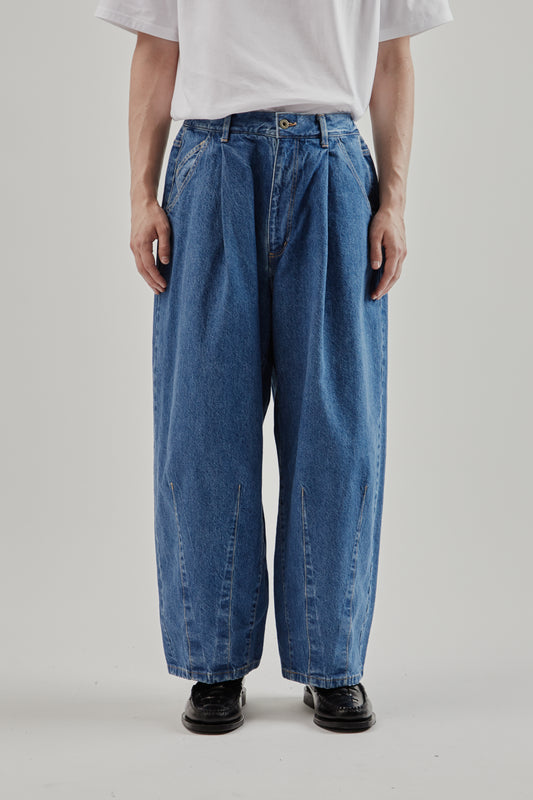 is-ness FW25 5 Pocket Balloon Pants Indigo 13