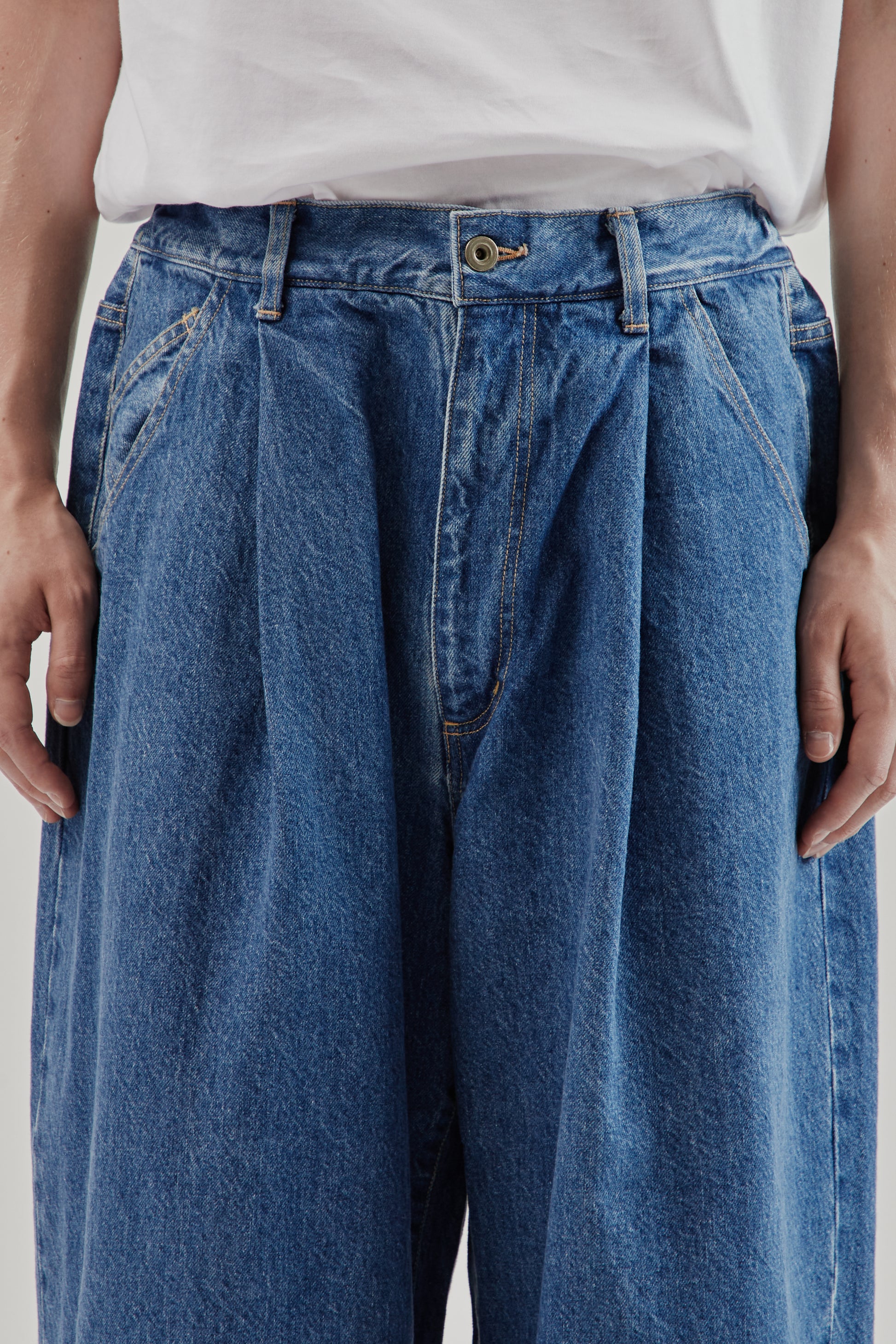 is-ness FW25 5 Pocket Balloon Pants Indigo 17