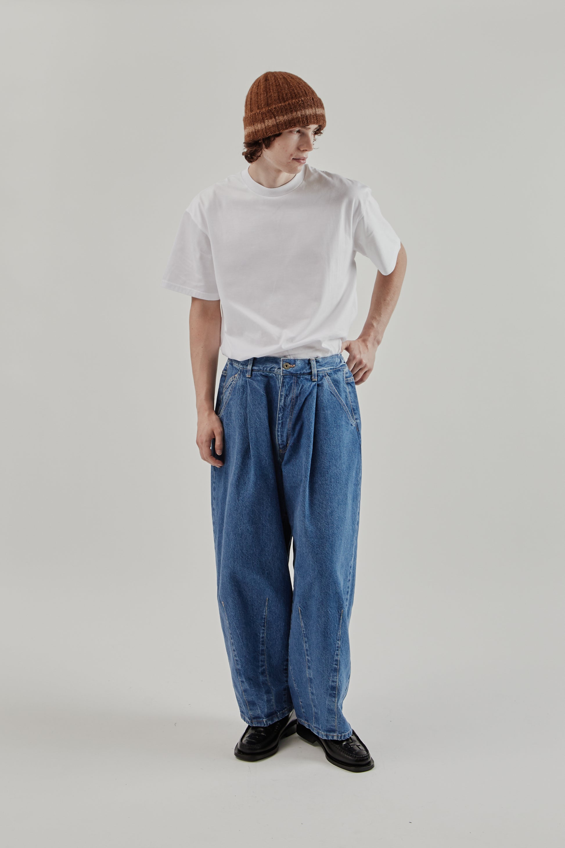 is-ness FW25 5 Pocket Balloon Pants Indigo 20