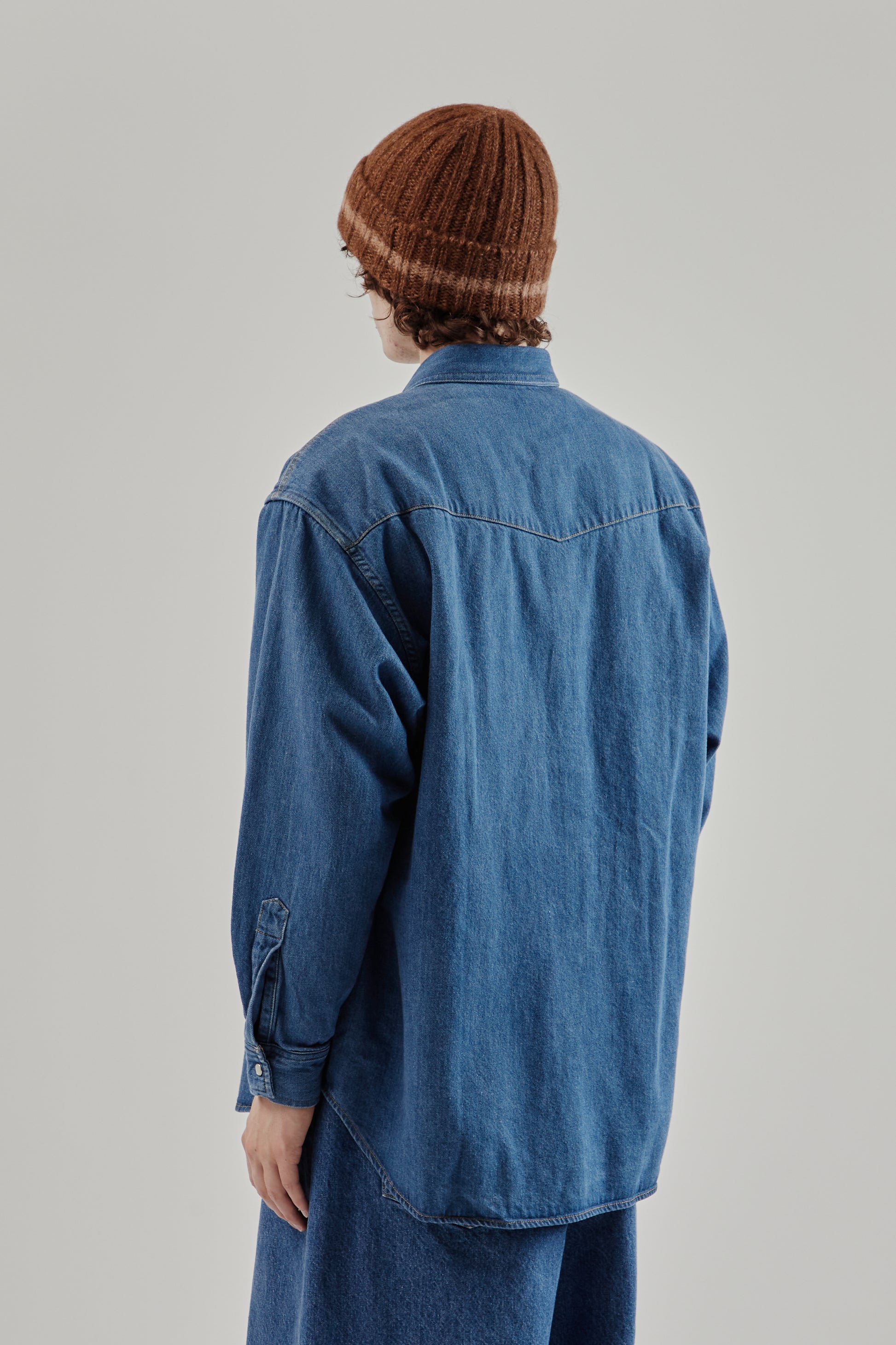 is-ness FW25 Western Shirt Indigo 4