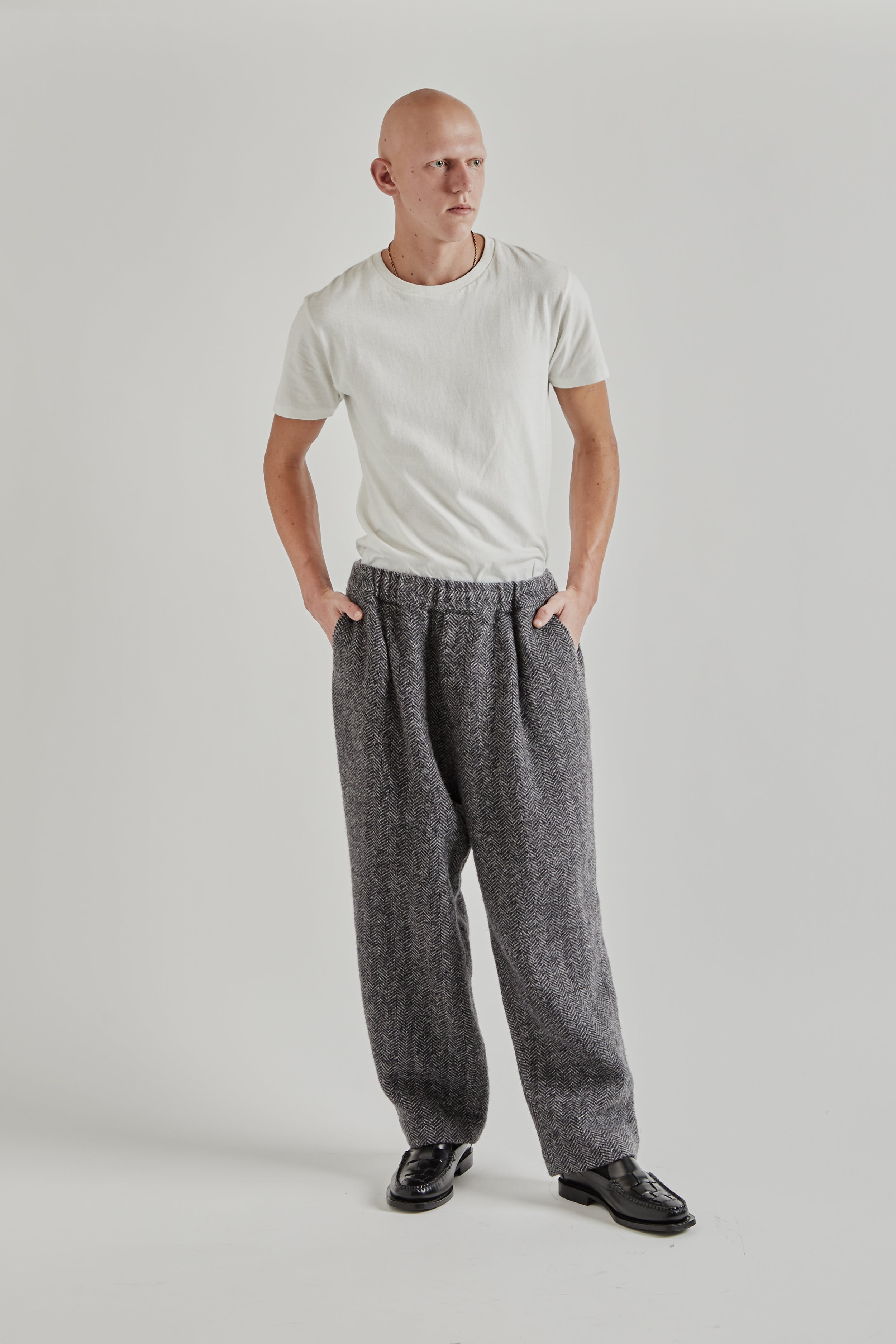 Nes Wool is-ness Wool EZ Pants - Herringbone | Wallace Mercantile Shop
