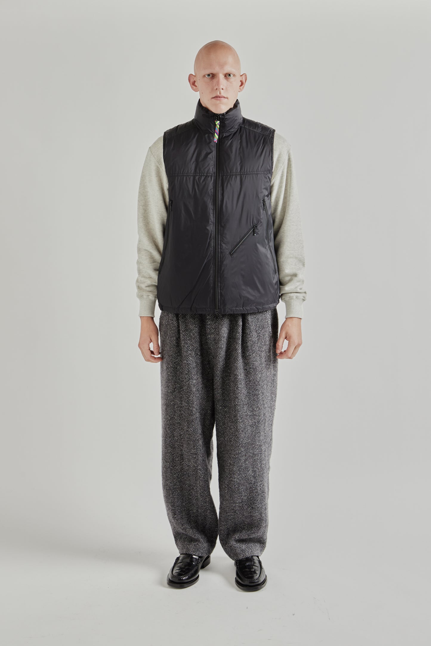 is-ness x Taion Light Down Vest - Black