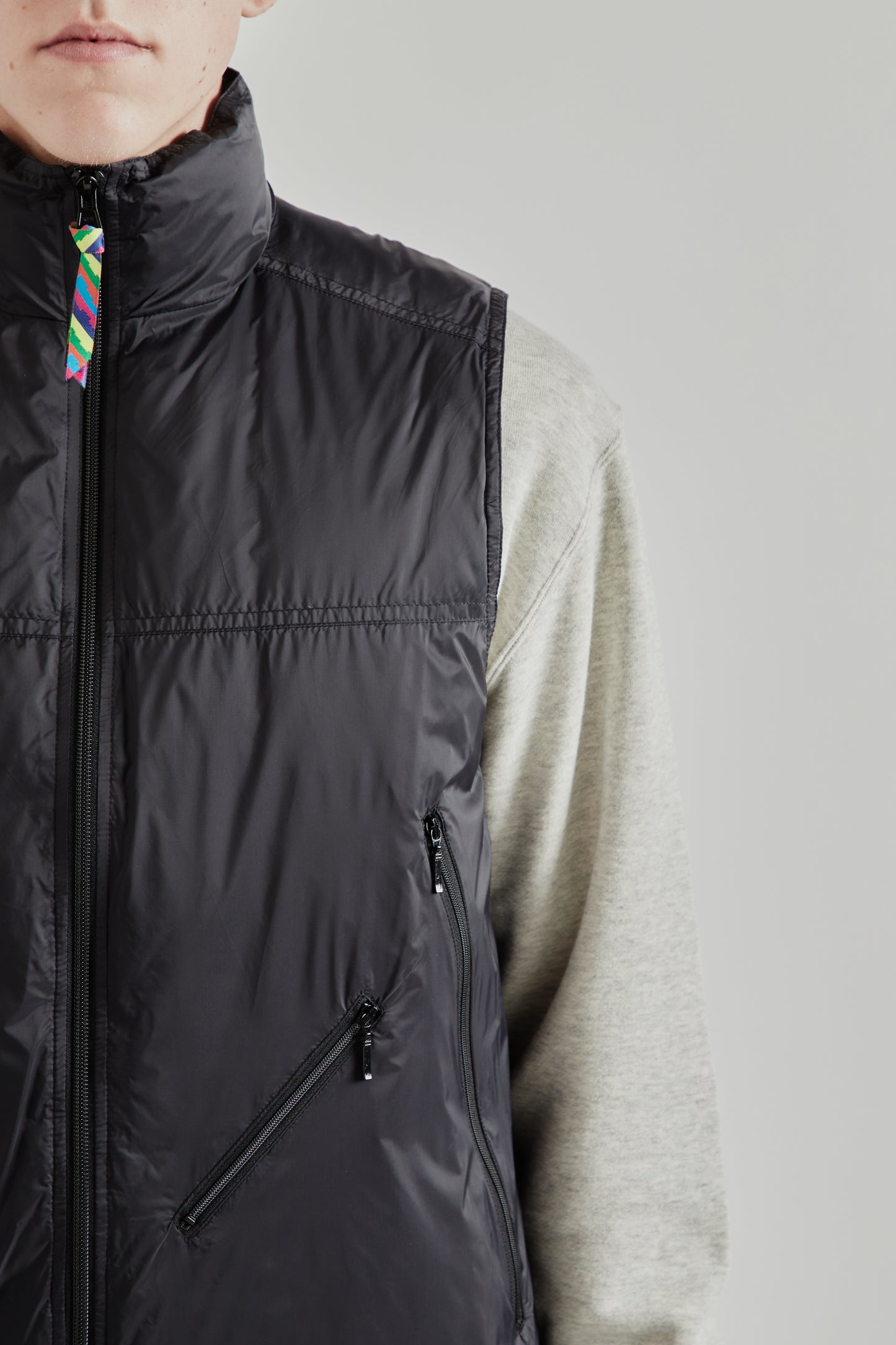 is-ness x Taion Light Down Vest - Black