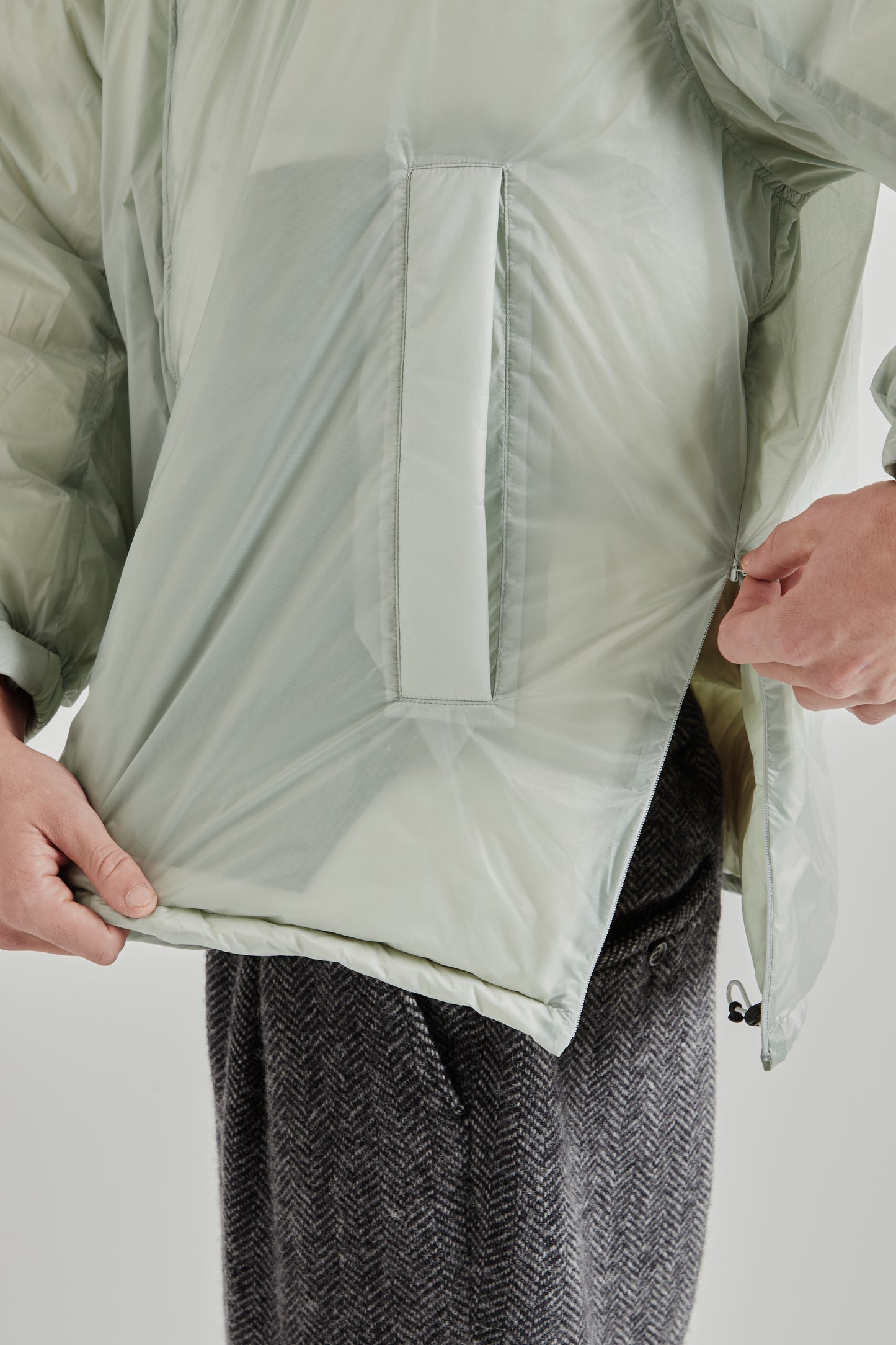 is-ness x Y(dot) By Nordisk Down Puffer Jacket - Pale Gray