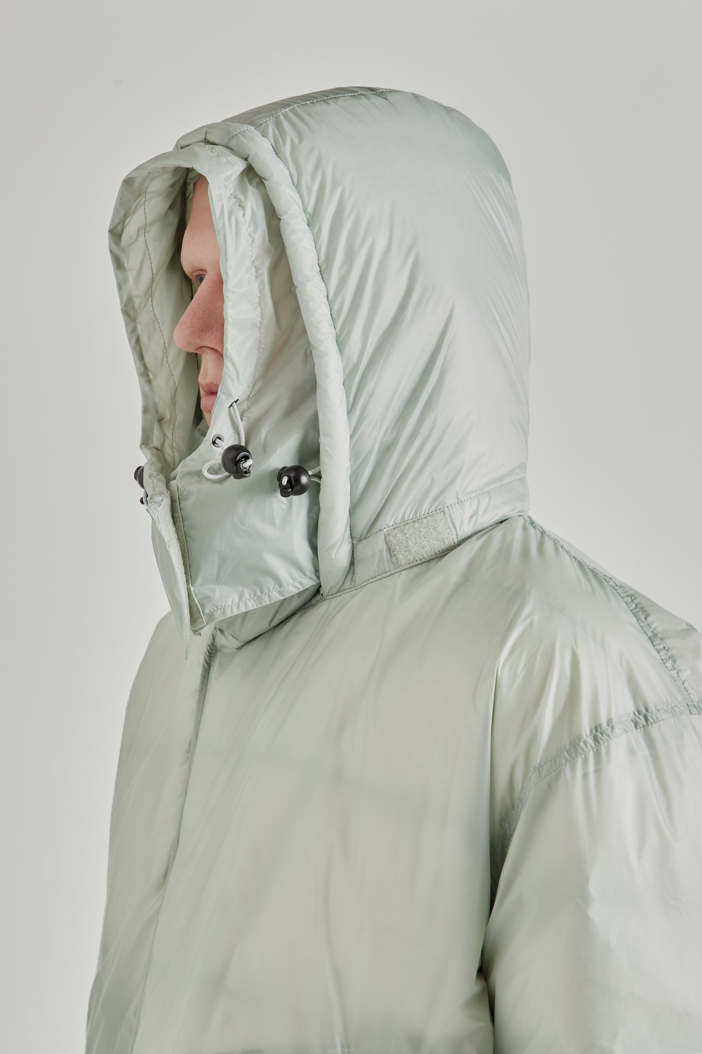 is-ness x Y(dot) By Nordisk Down Puffer Jacket - Pale Gray