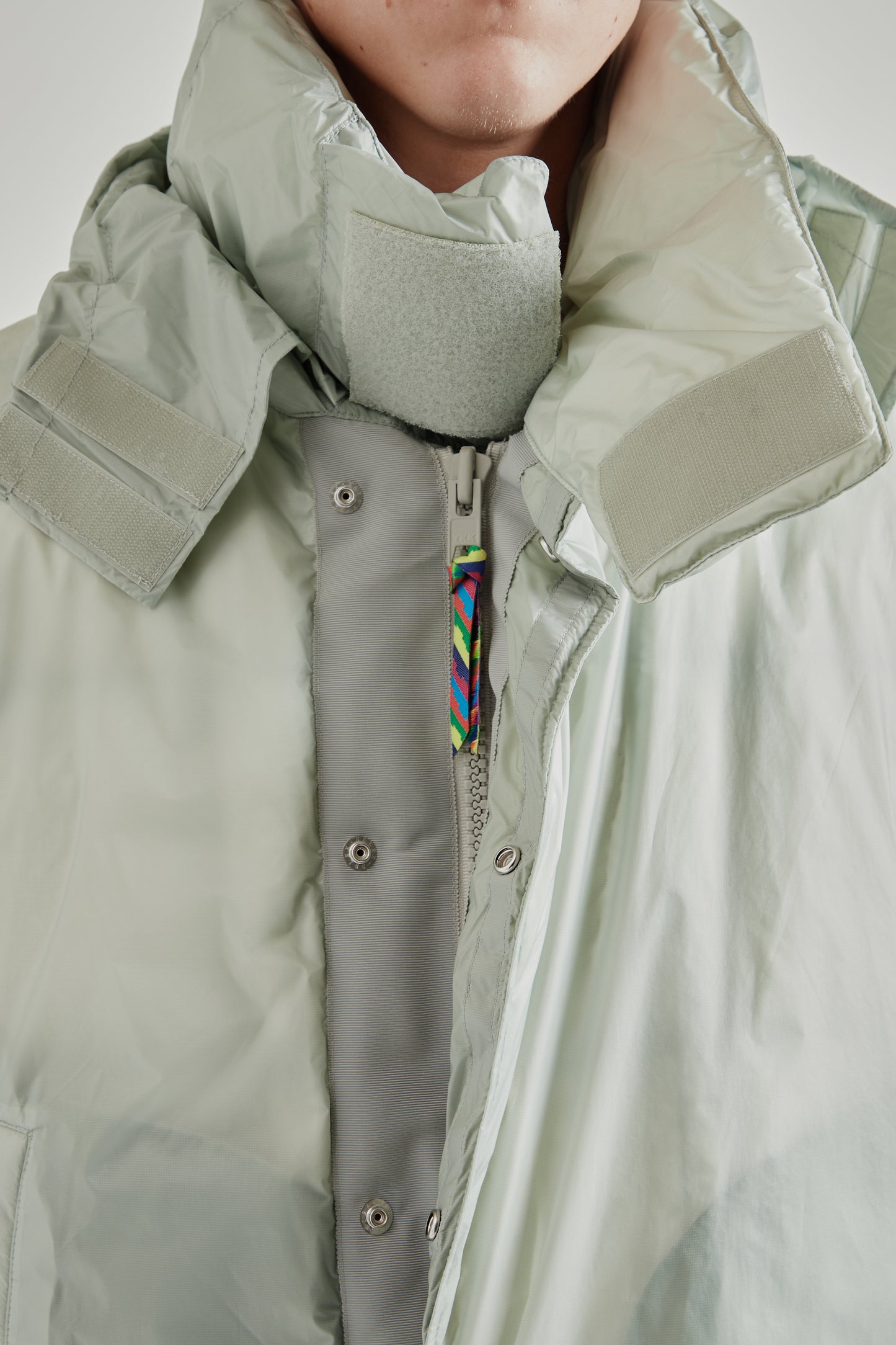 is-ness x Y(dot) By Nordisk Down Puffer Jacket - Pale Gray