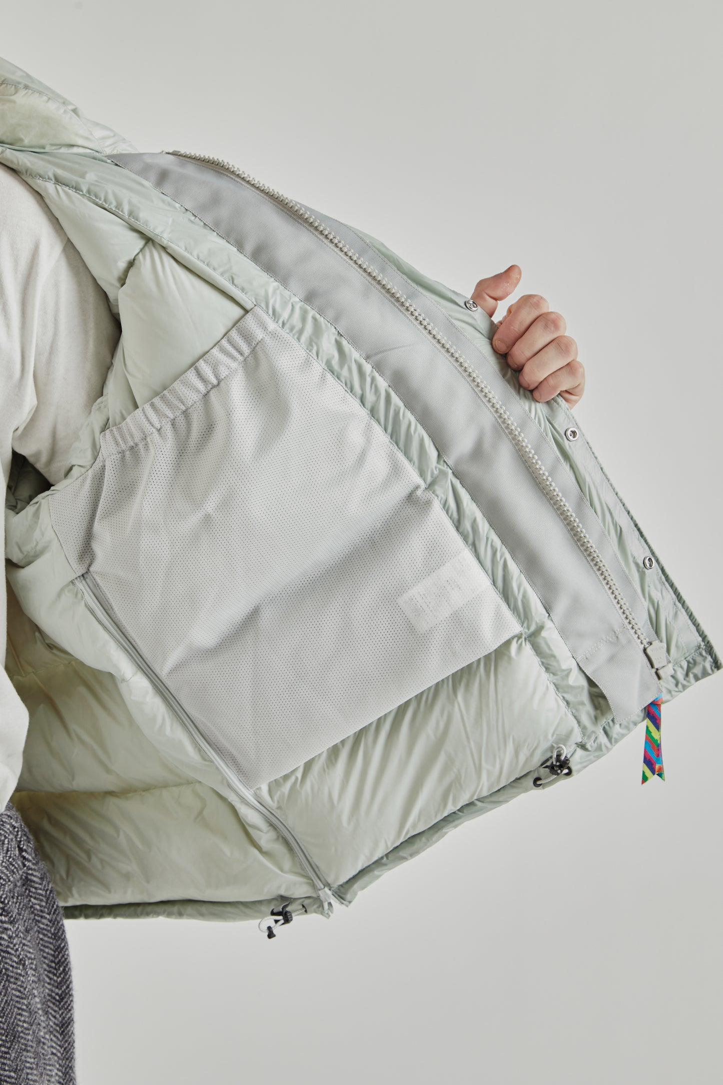 is-ness x Y(dot) By Nordisk Down Puffer Jacket - Pale Gray