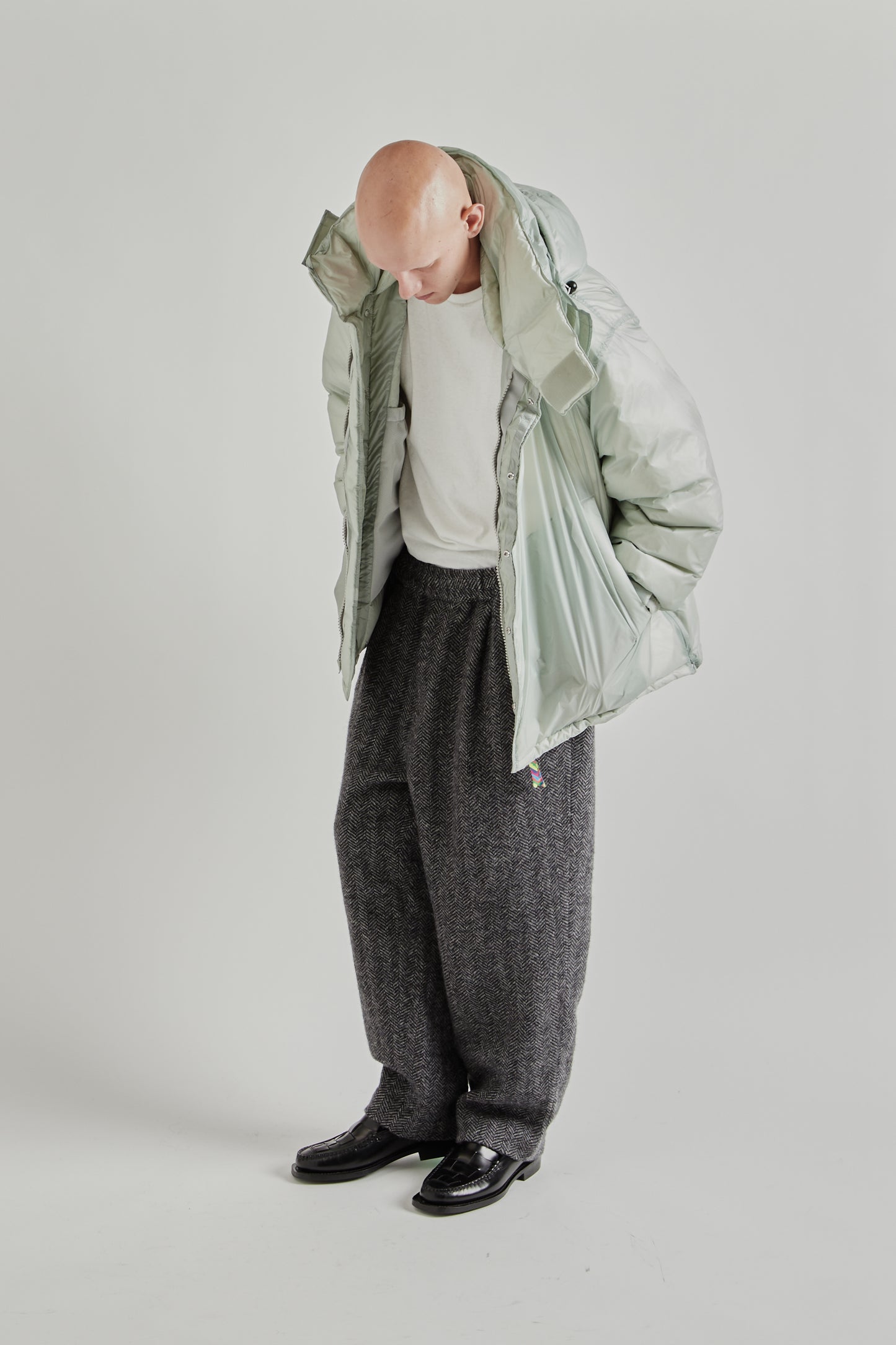 is-ness x Y(dot) By Nordisk Down Puffer Jacket - Pale Gray