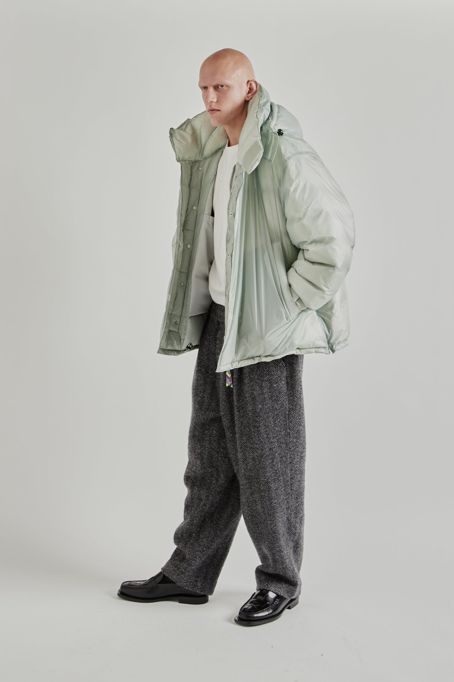 is-ness x Y(dot) By Nordisk Down Puffer Jacket - Pale Gray