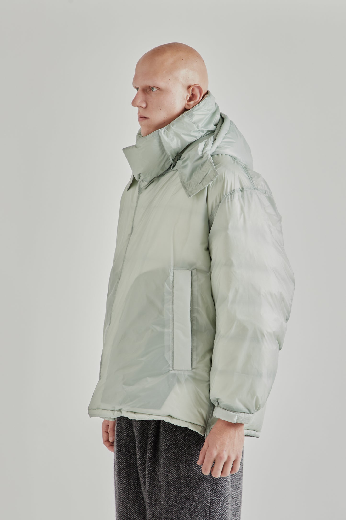 is-ness x Y(dot) By Nordisk Down Puffer Jacket - Pale Gray