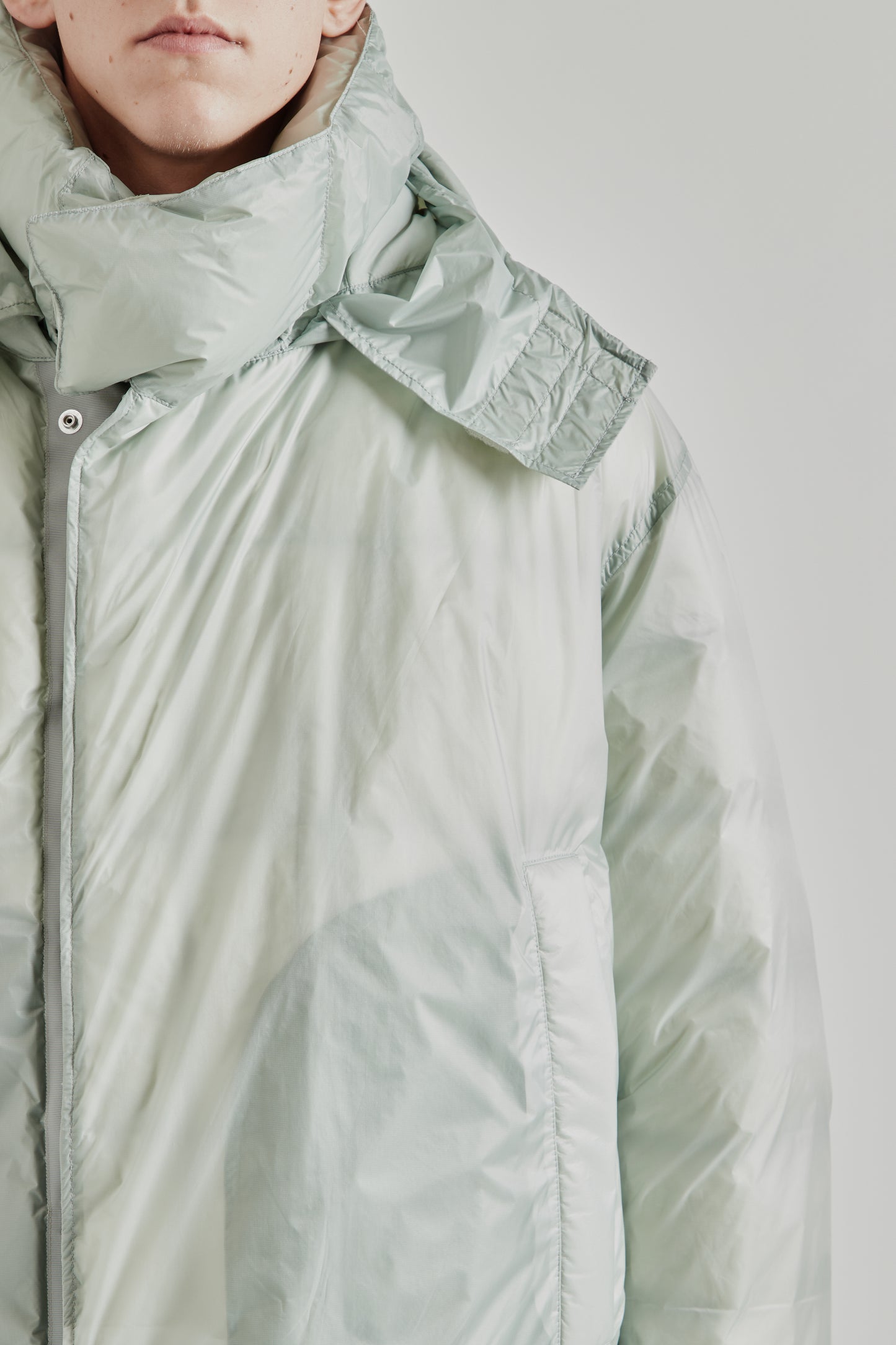 is-ness x Y(dot) By Nordisk Down Puffer Jacket - Pale Gray