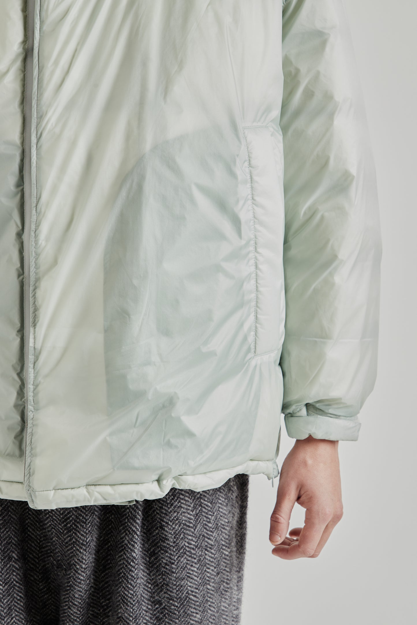 is-ness x Y(dot) By Nordisk Down Puffer Jacket - Pale Gray