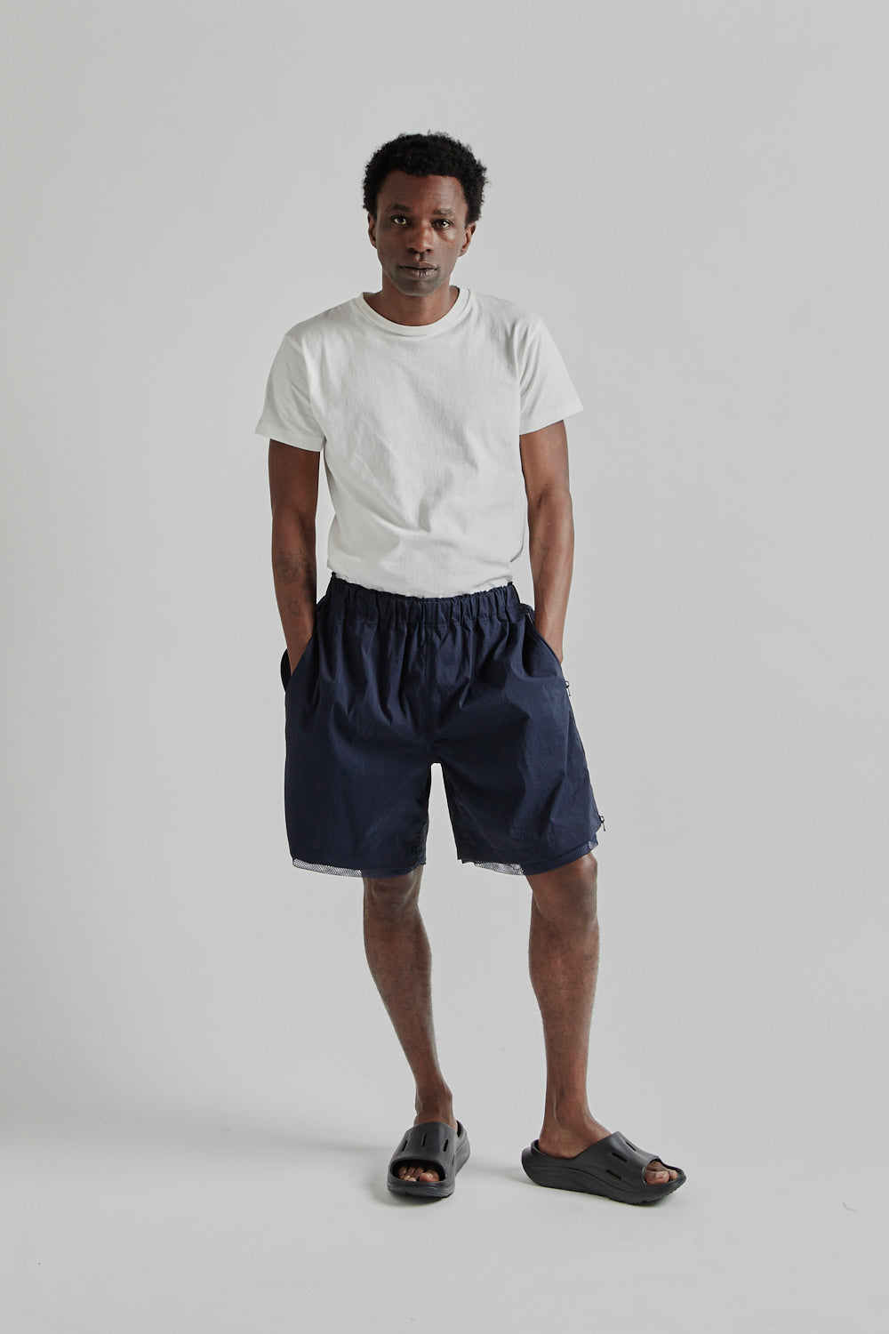 is-ness SS25 Technical Ventilation Shorts Navy 10