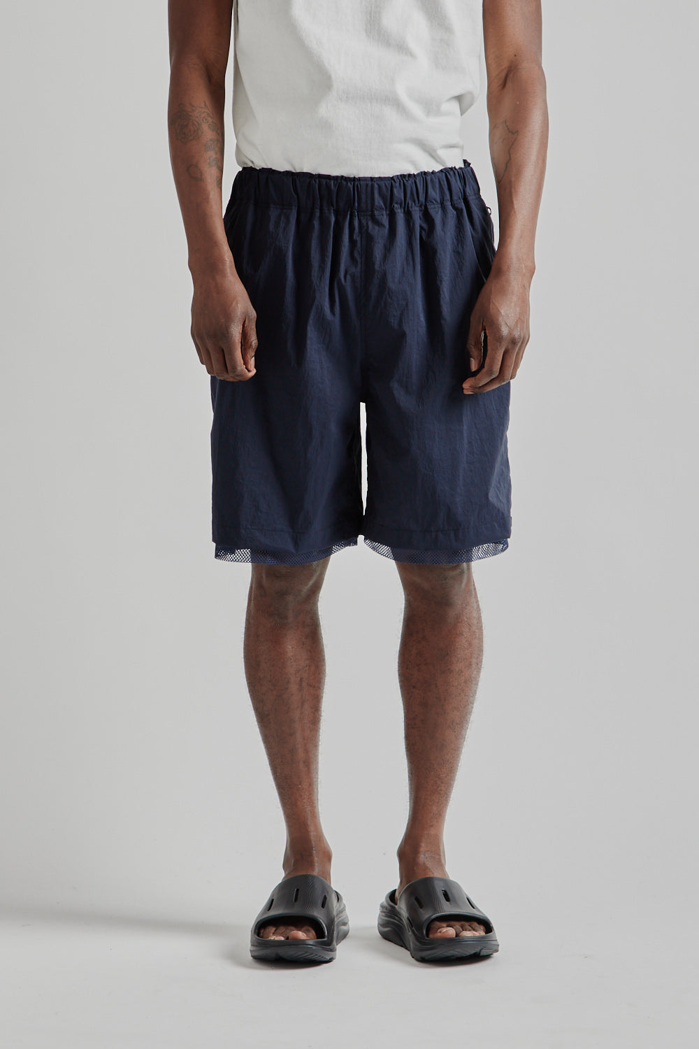 is-ness SS25 Technical Ventilation Shorts Navy 2