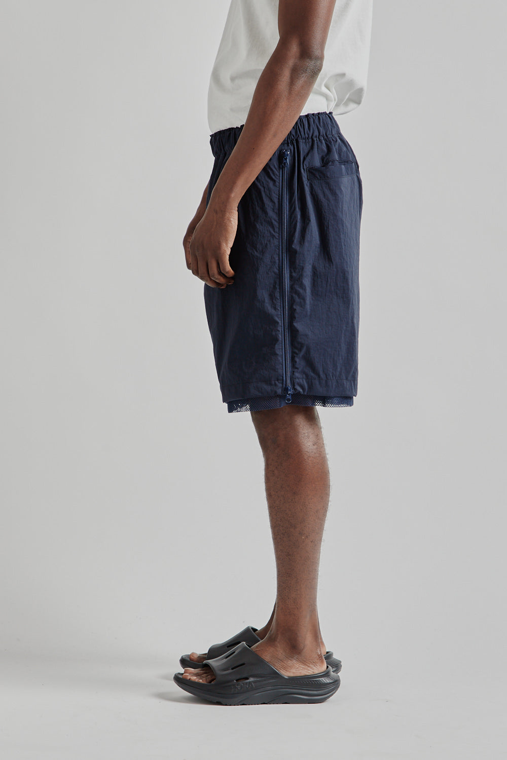 is-ness SS25 Technical Ventilation Shorts Navy 3