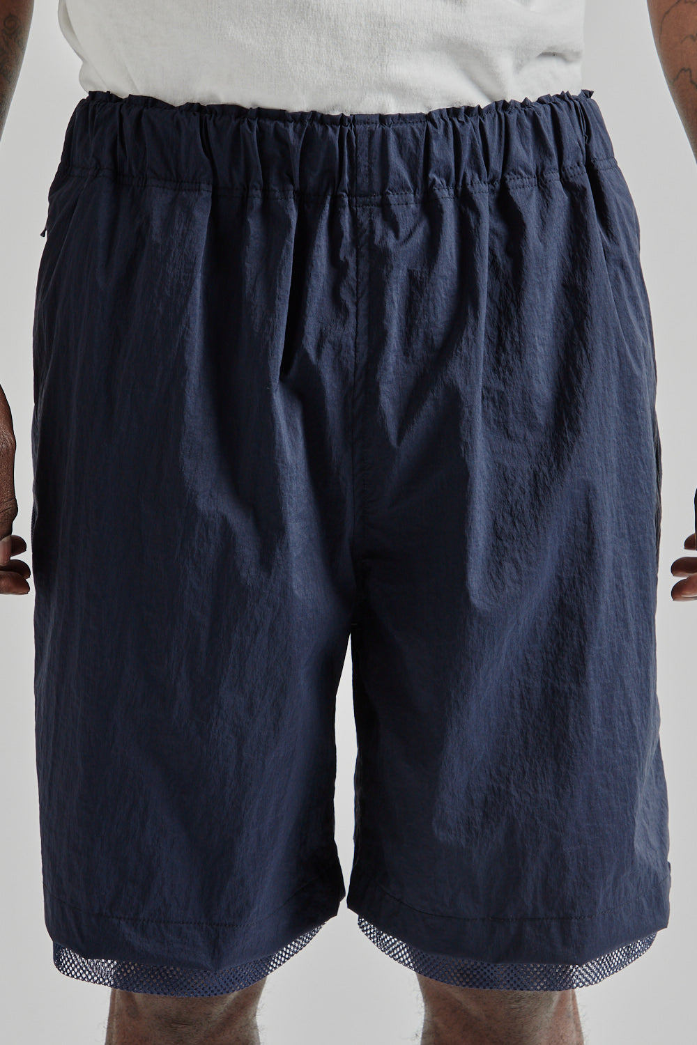 is-ness SS25 Technical Ventilation Shorts Navy 8